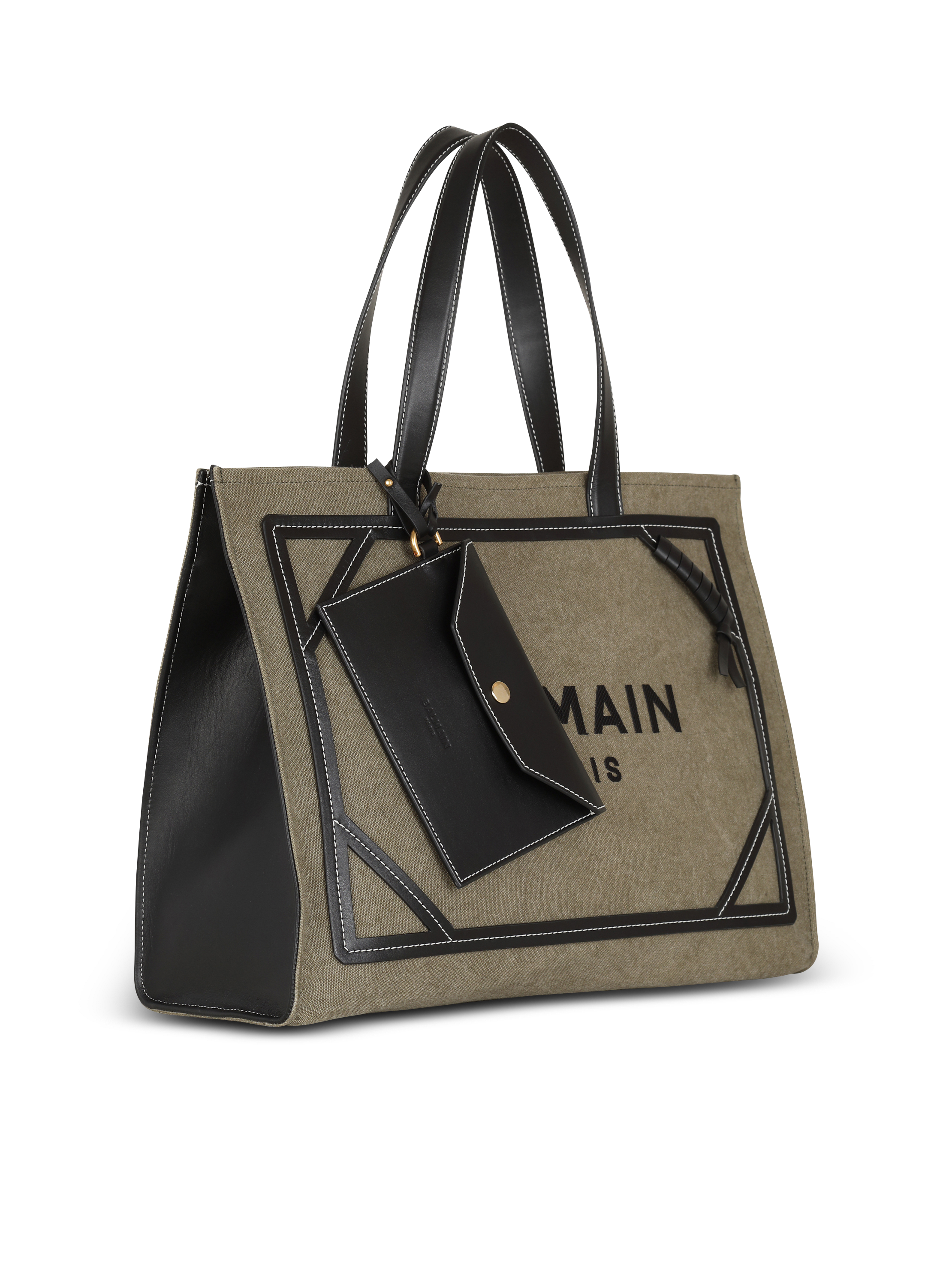 Balmain B-Army 42 Canvas Shopper