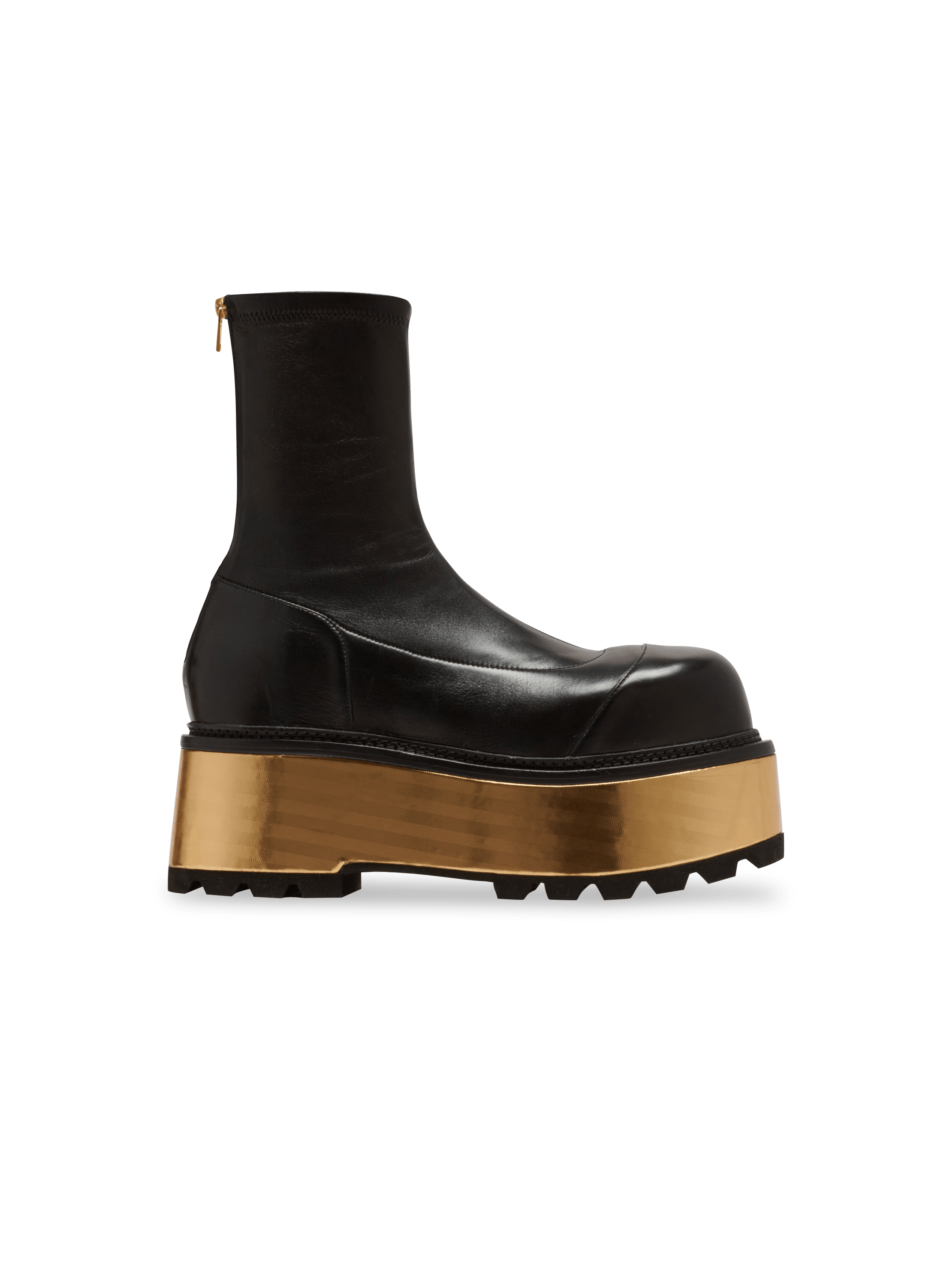 Botas de piel con plataforma