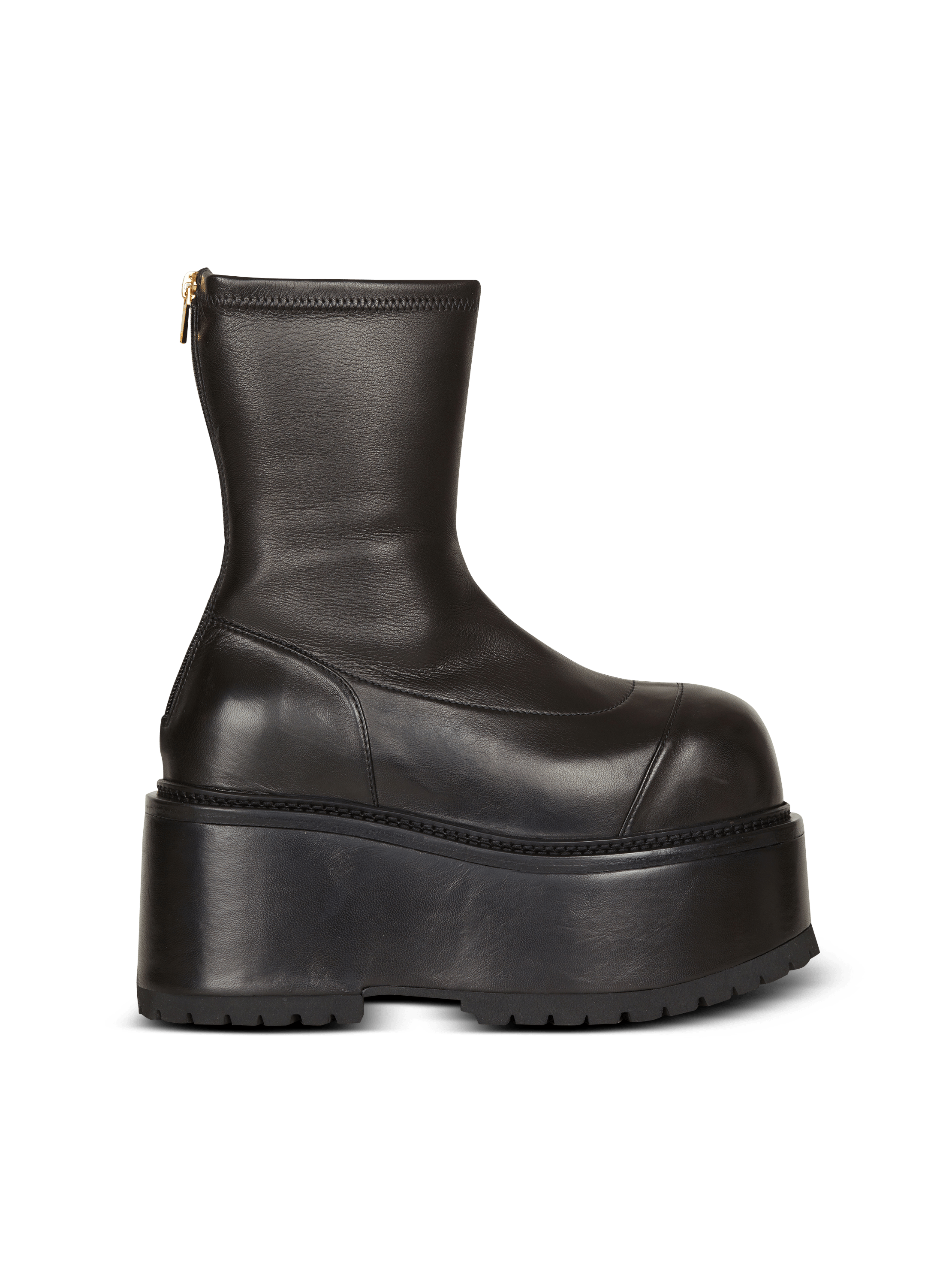 Leather platform boots - Women | BALMAIN