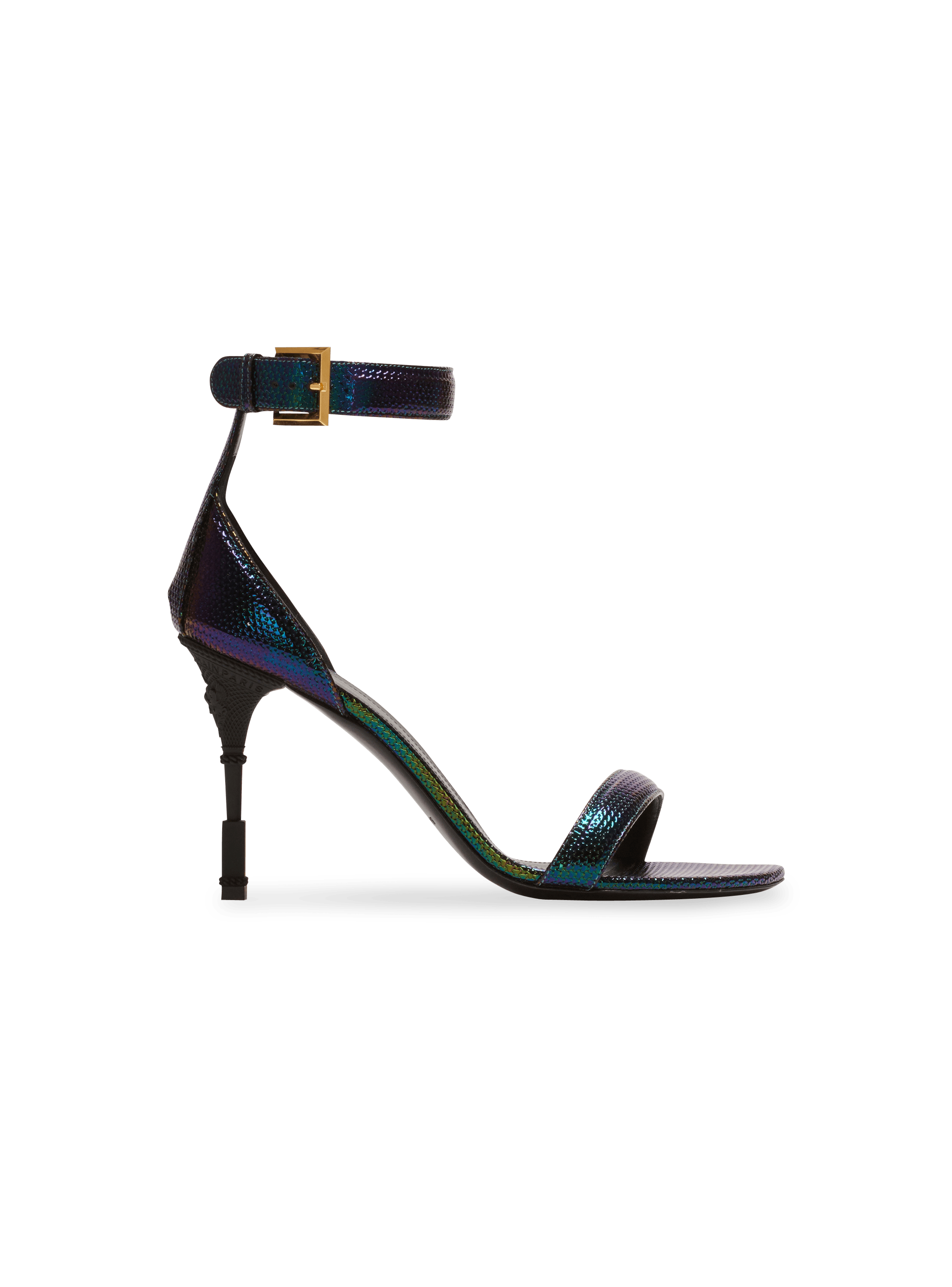 Moneta iridescent leather sandals, multicolor, hi-res