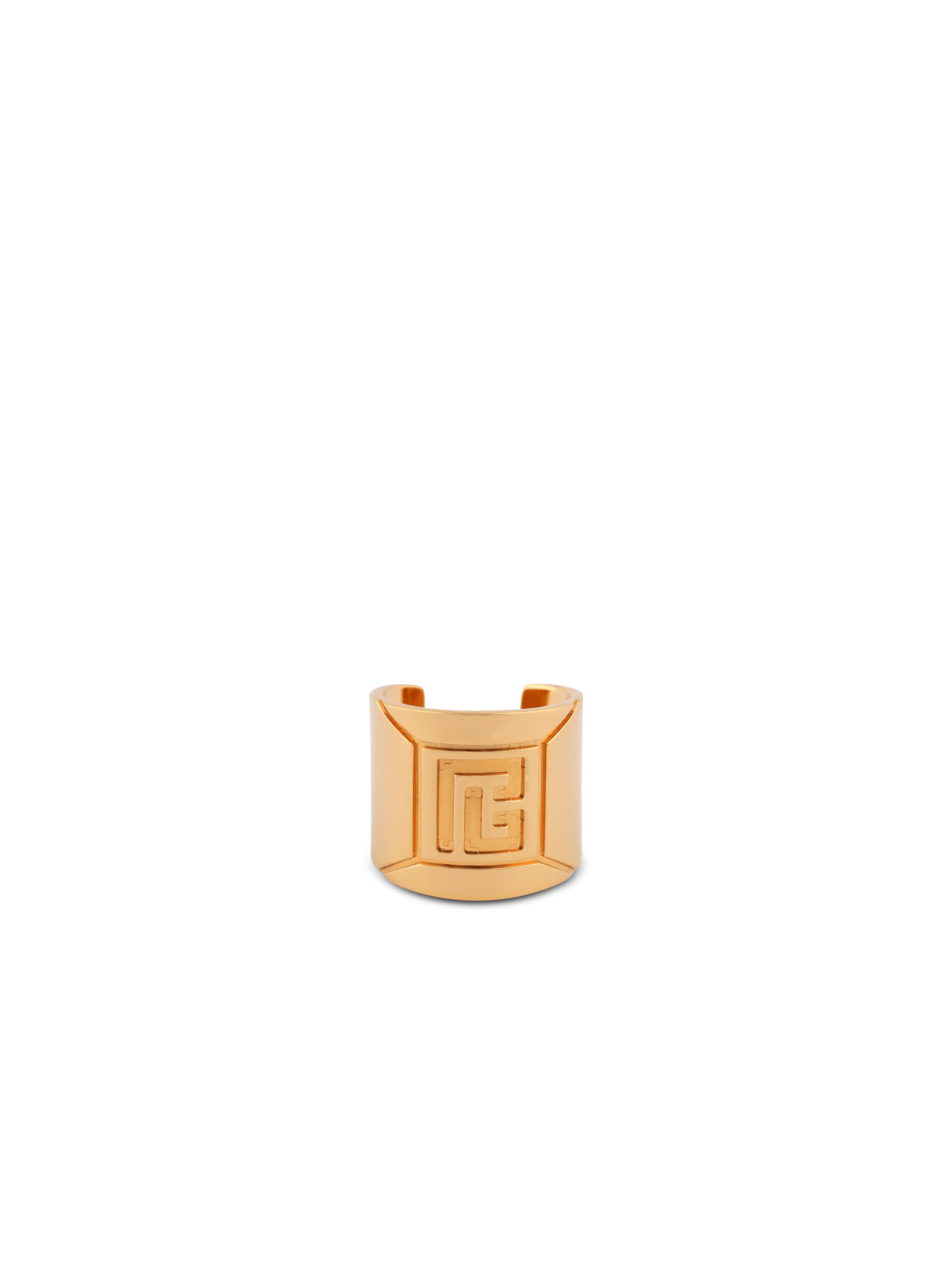 Tubular黄铜镌刻戒指