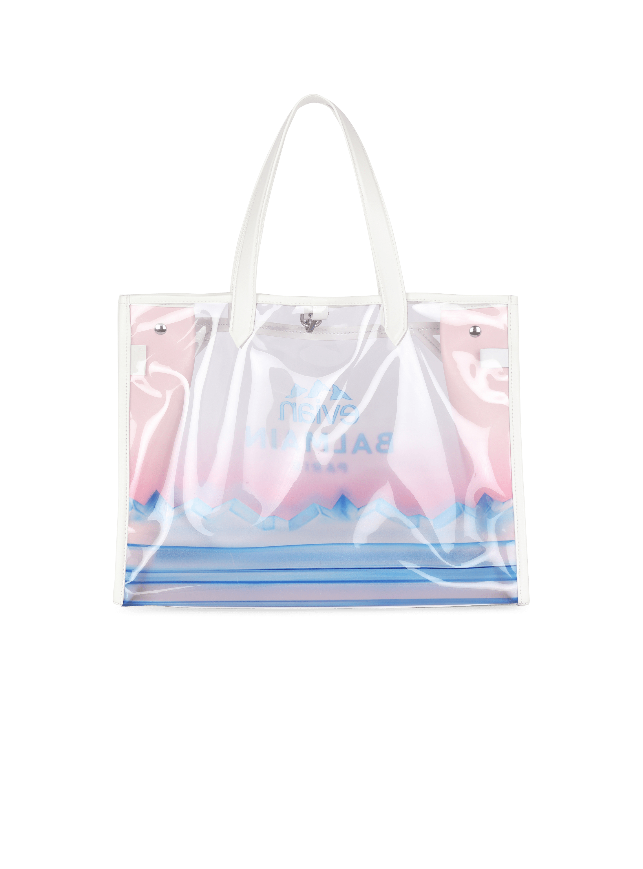 Balmain x Evian - B-Army 42 tote bag in recycled PVC multicolor