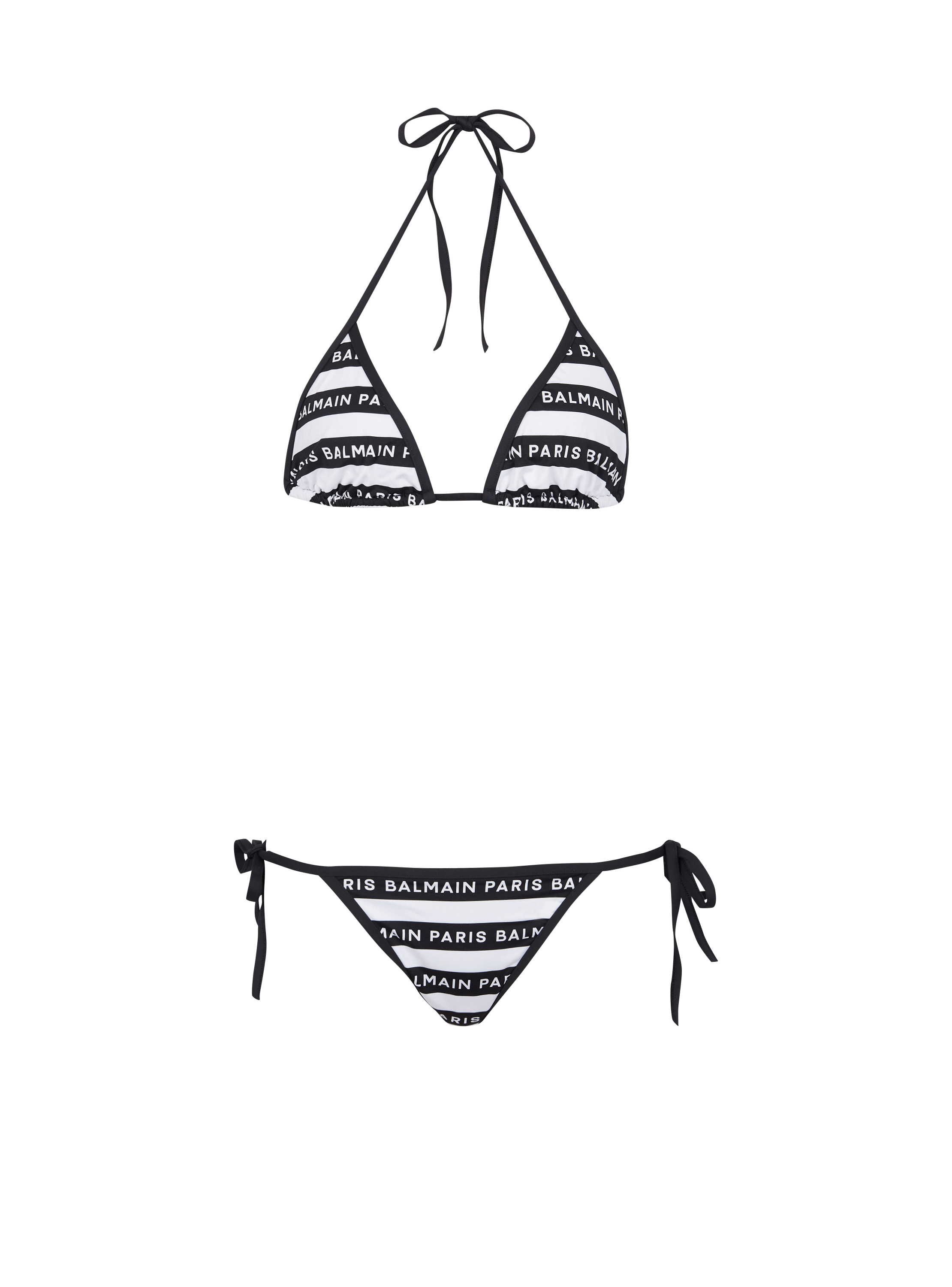 BALMAIN RIBBED MICROFIBER TRIANGLE BRA – Caroline's Fashion Luxuries