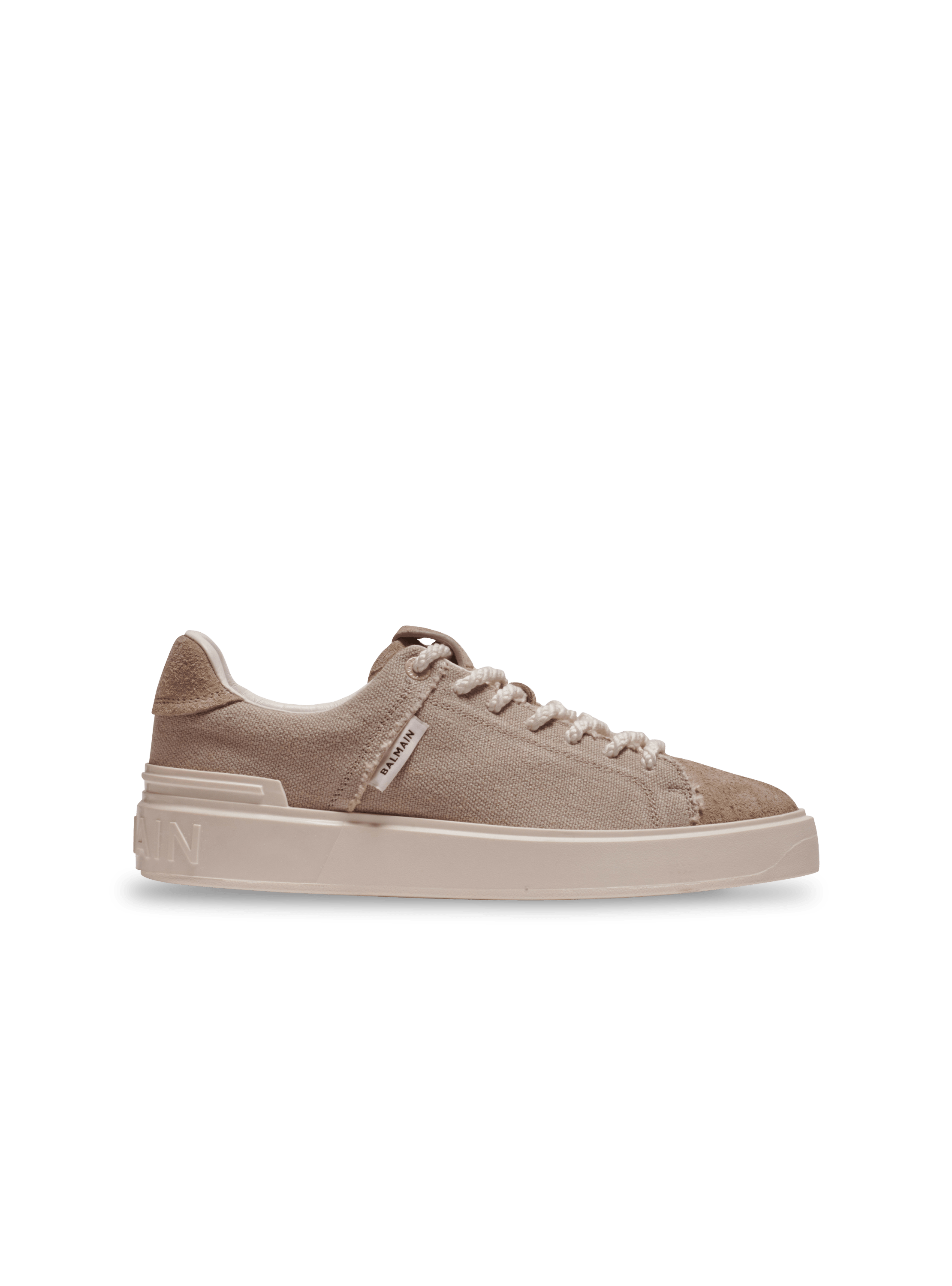 B-Court leather trainers, beige, hi-res
