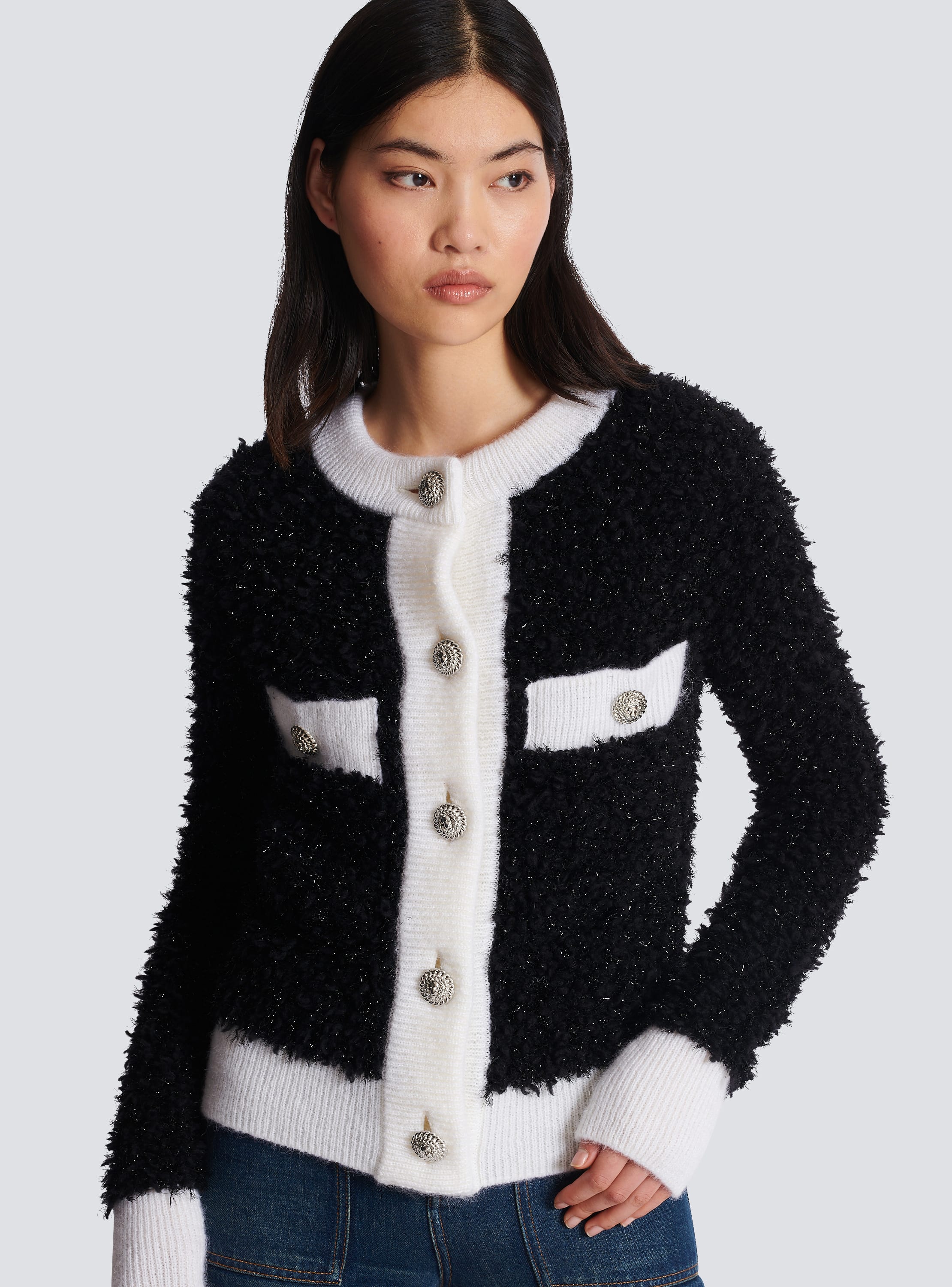 Textured knit outlet cardigan