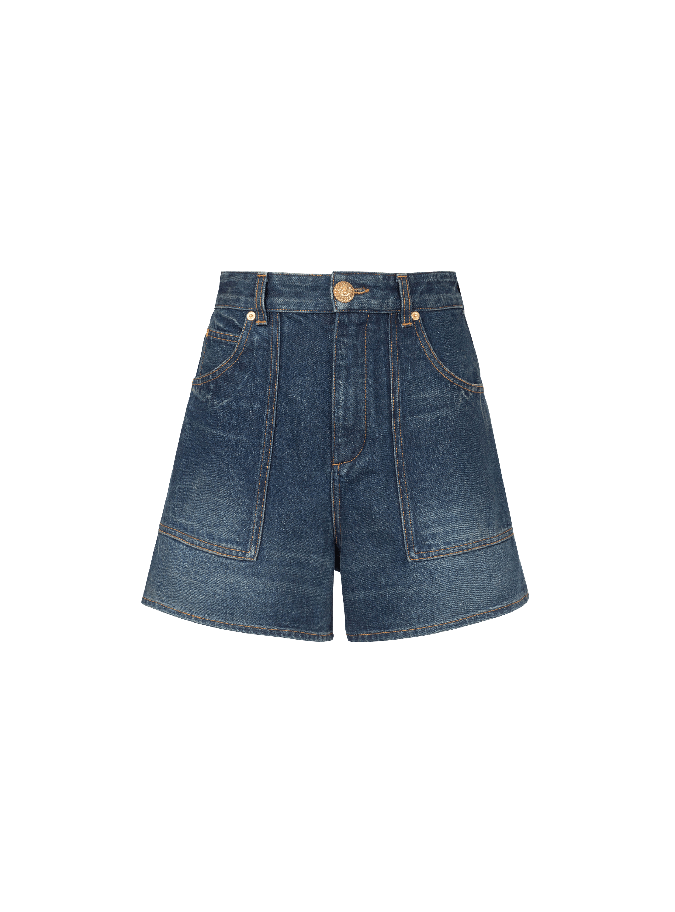 Balmain hot sale denim shorts