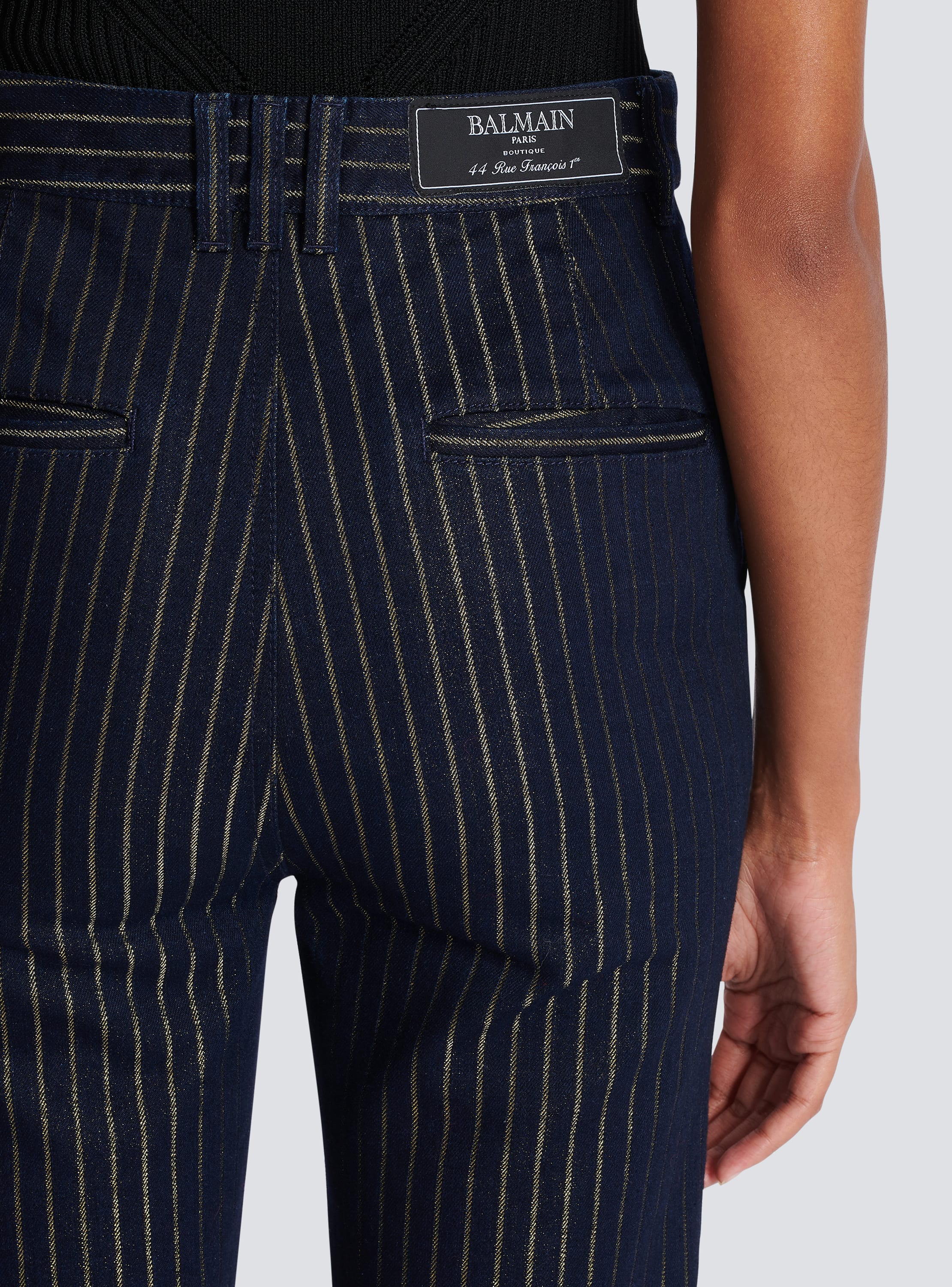 Balmain striped sale pants