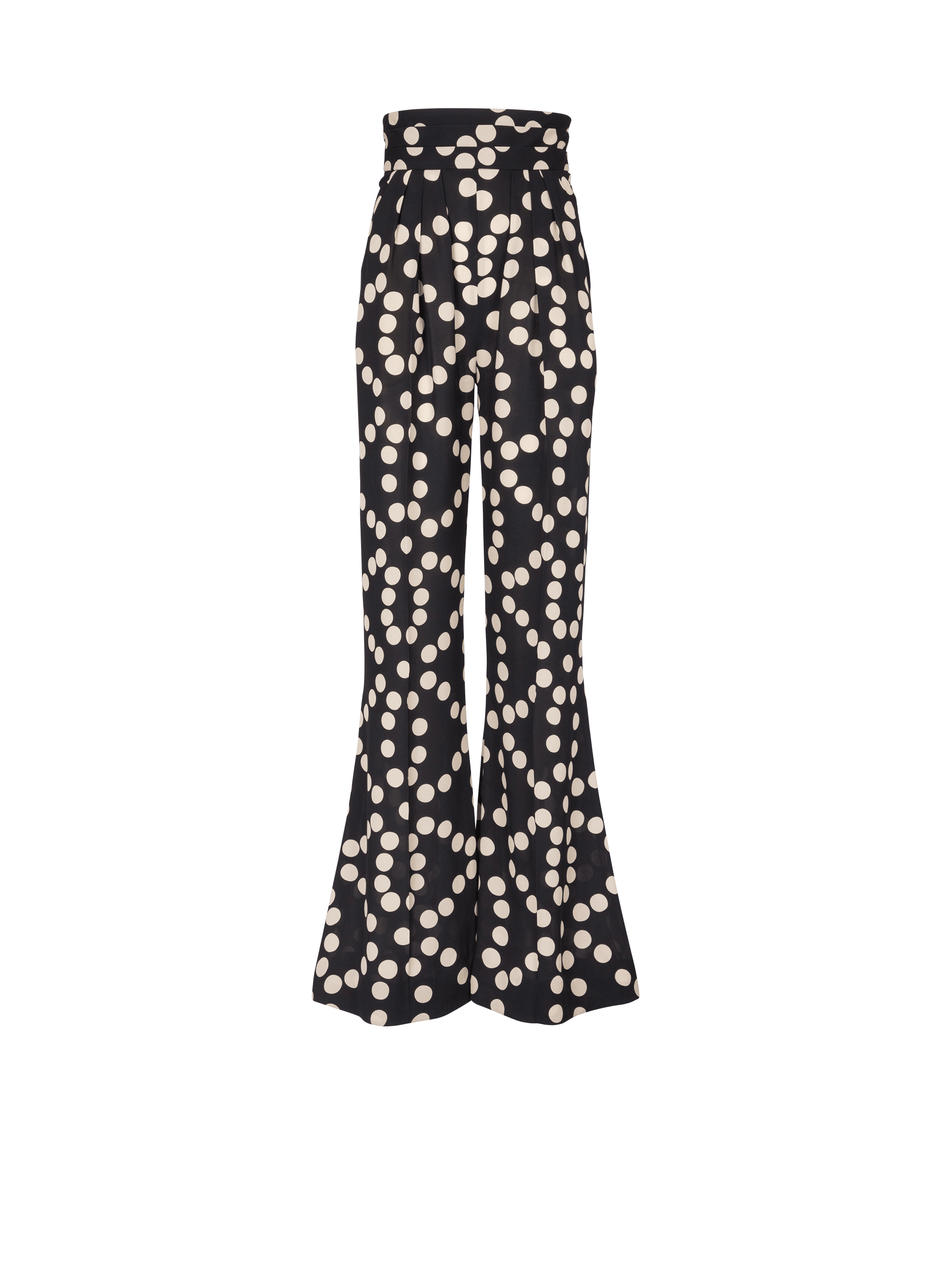 Pantalon ample à pois