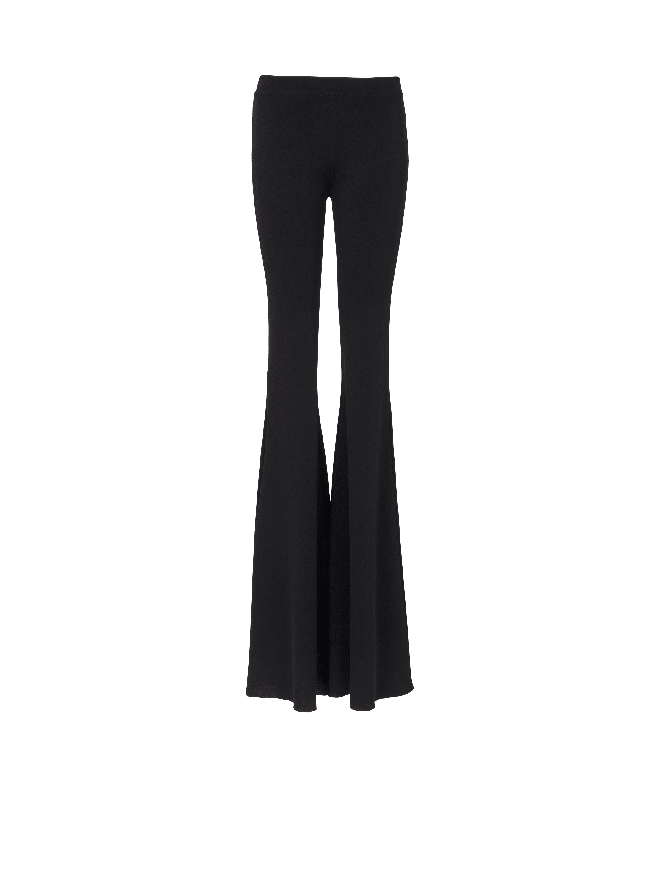 Express High Waisted Wide Flare Pant Black Women's 8 Long