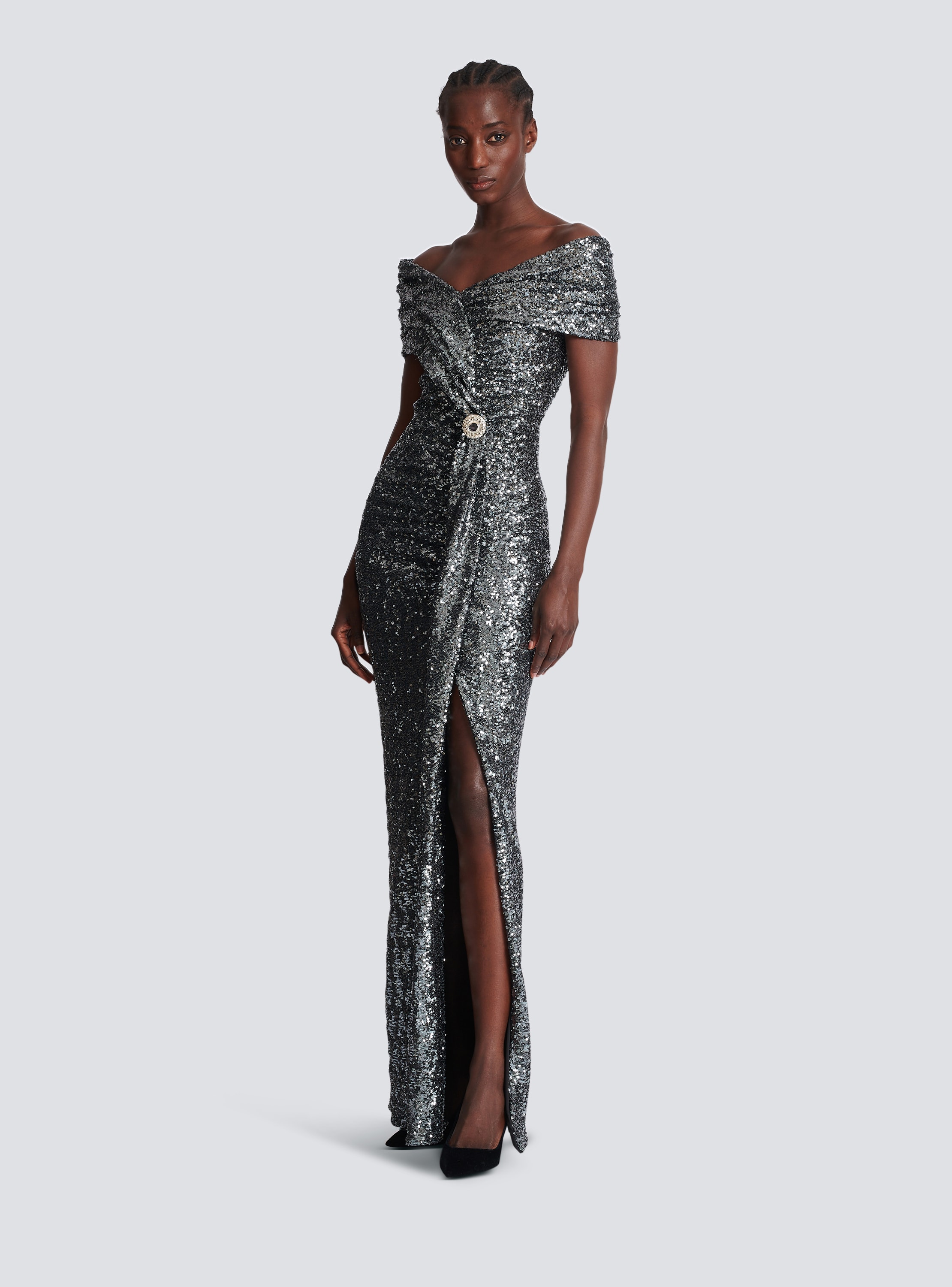 Robe longue a sequins new arrivals