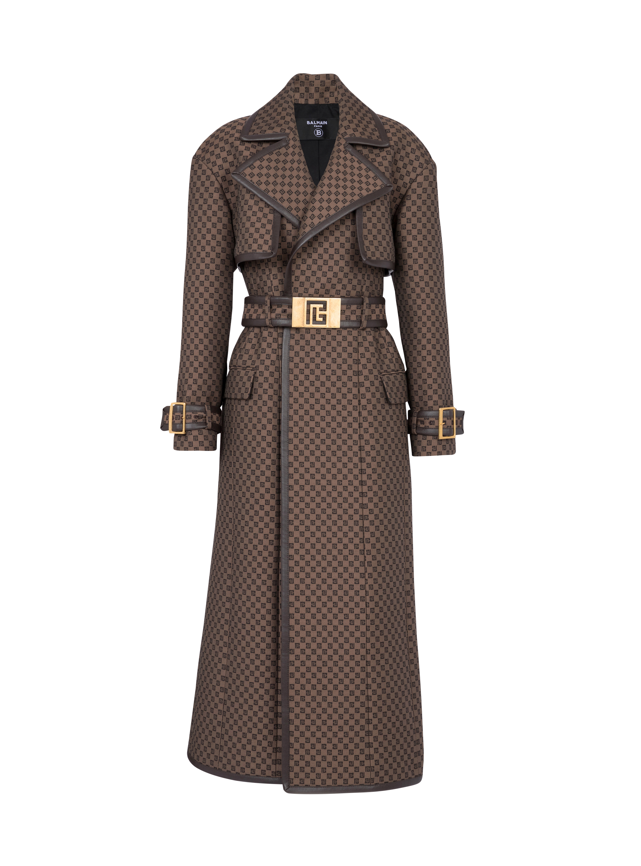 Trenchcoat aus Jacquard mit Mini-Monogramm