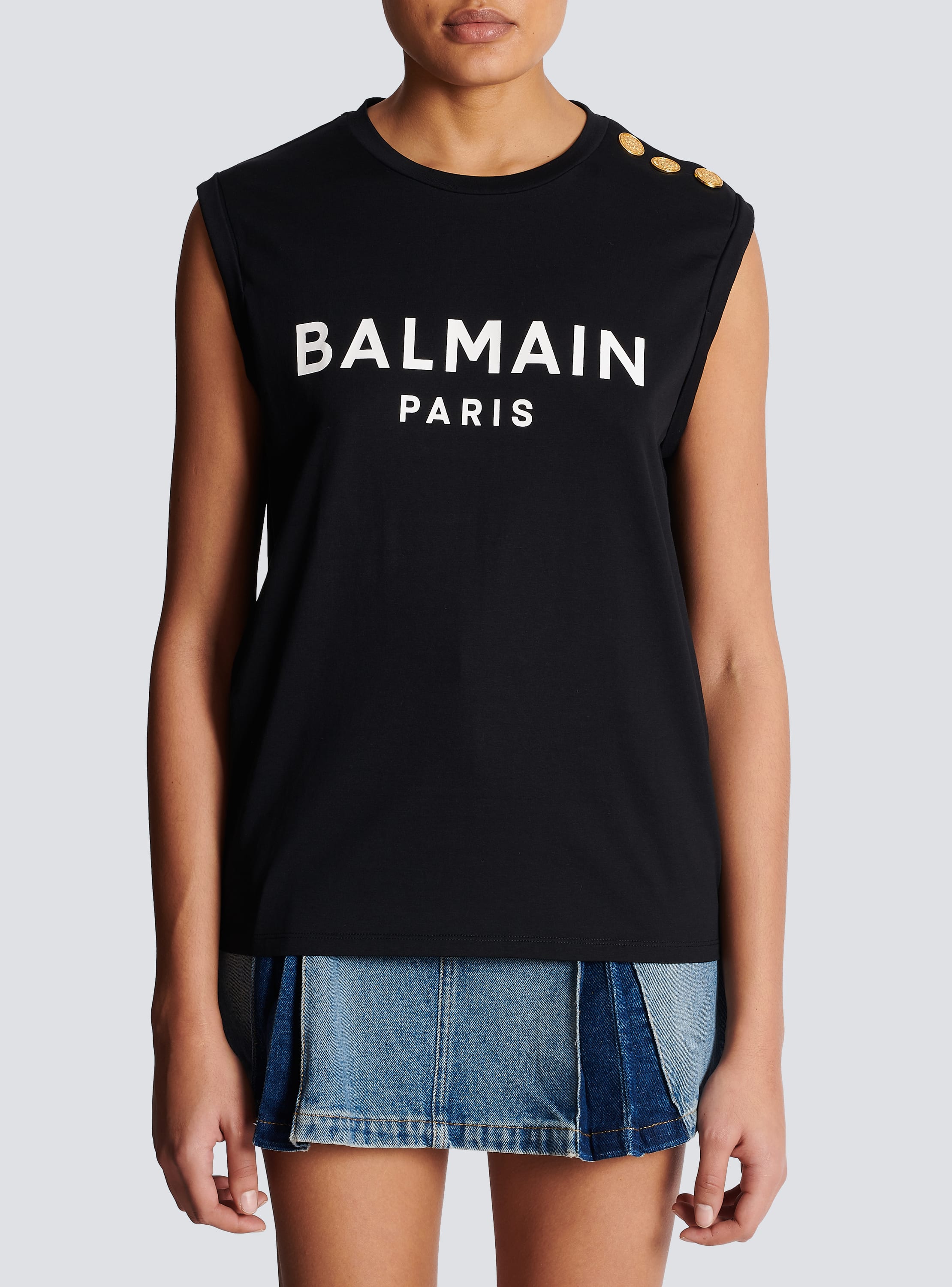 BALMAIN Printed T-Shirt in Black