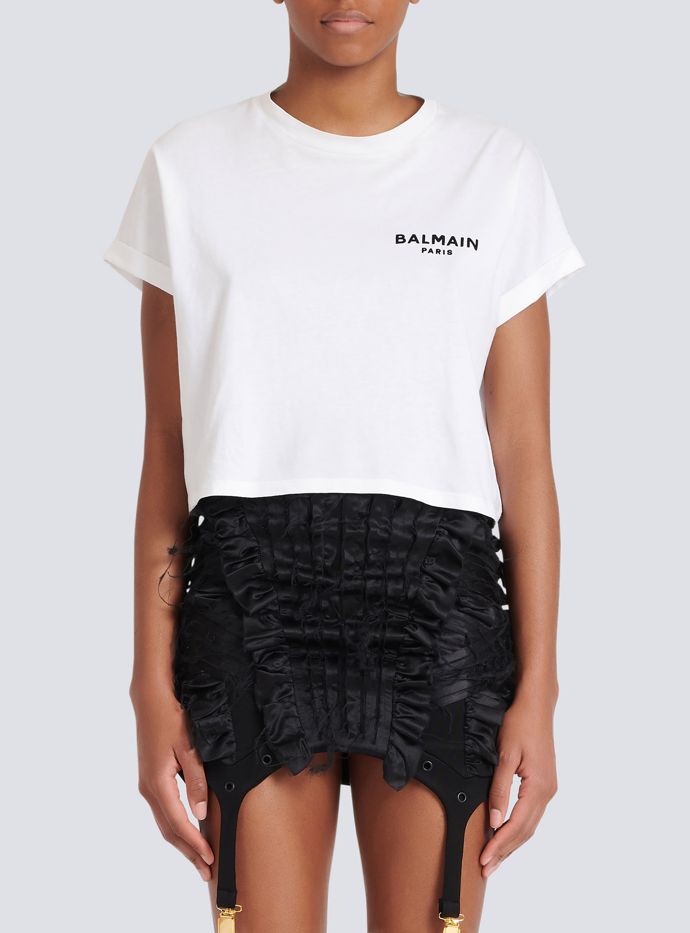 Balmain t shirt womens hotsell