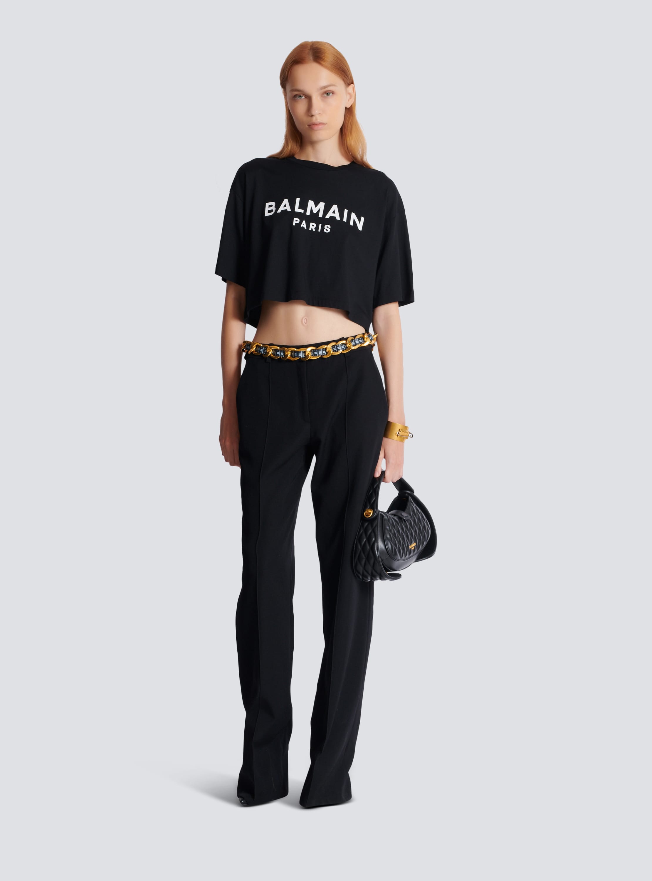 T-shirt with Balmain Paris print