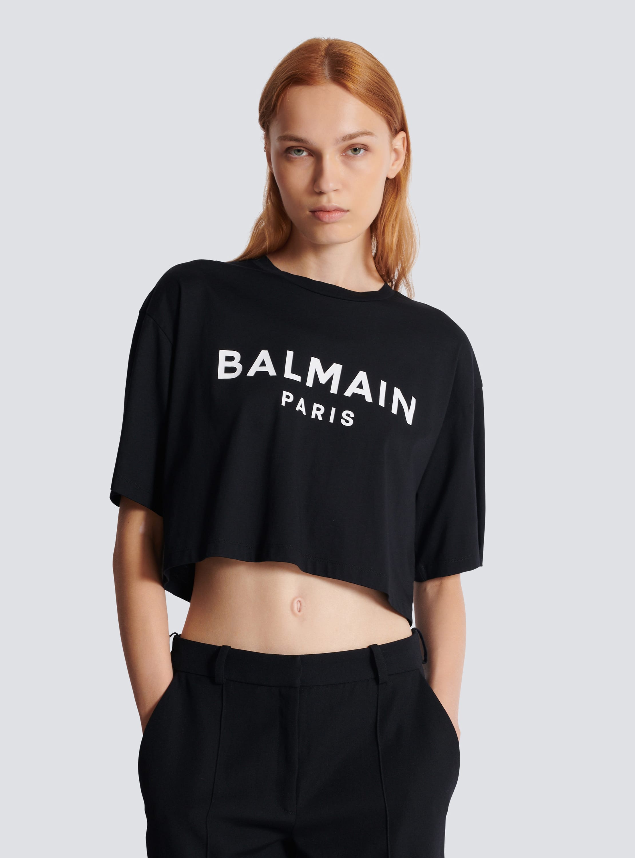 BALMAIN Printed T-Shirt in Black