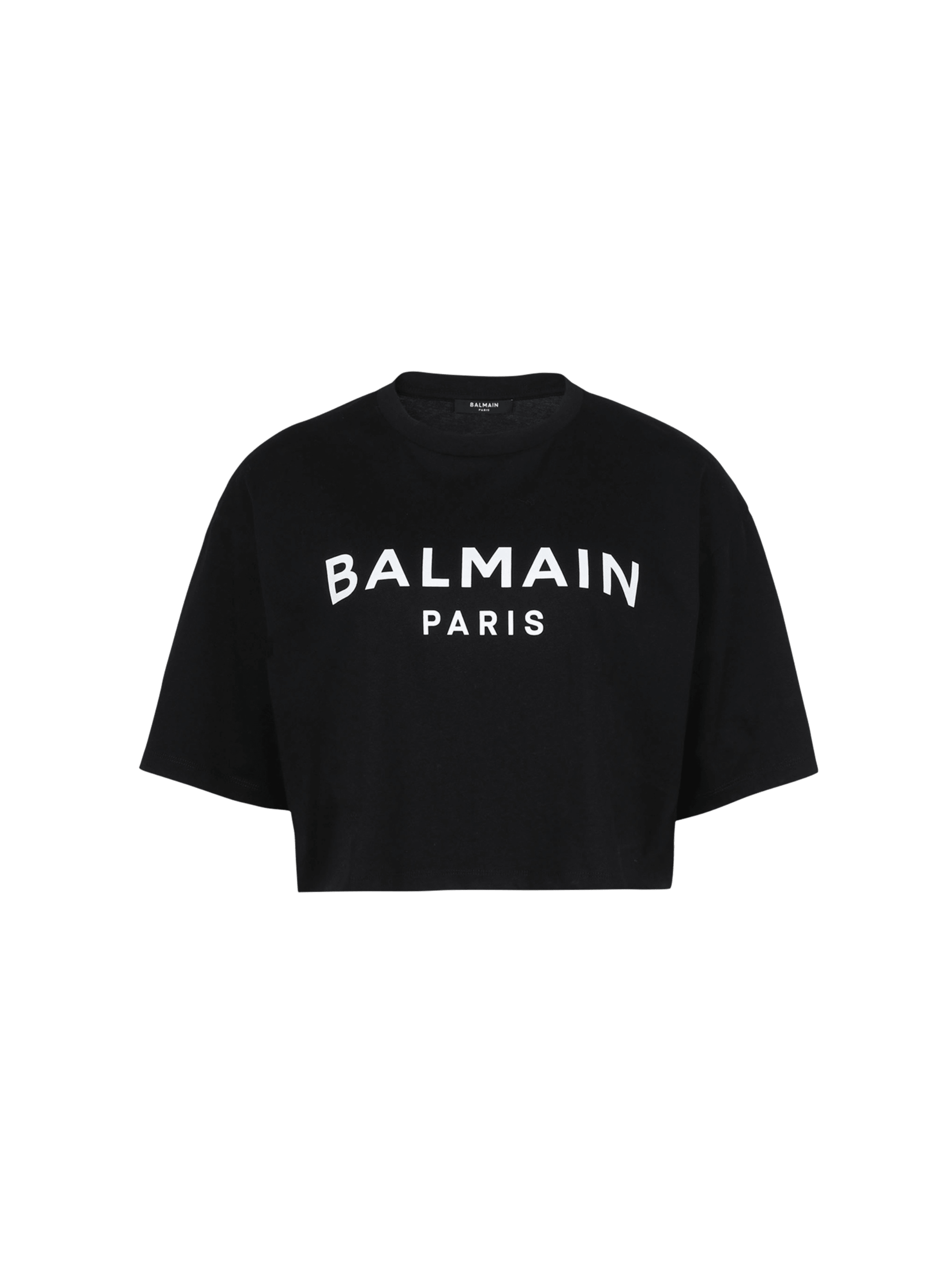 Balmain logo t shirt women's hotsell