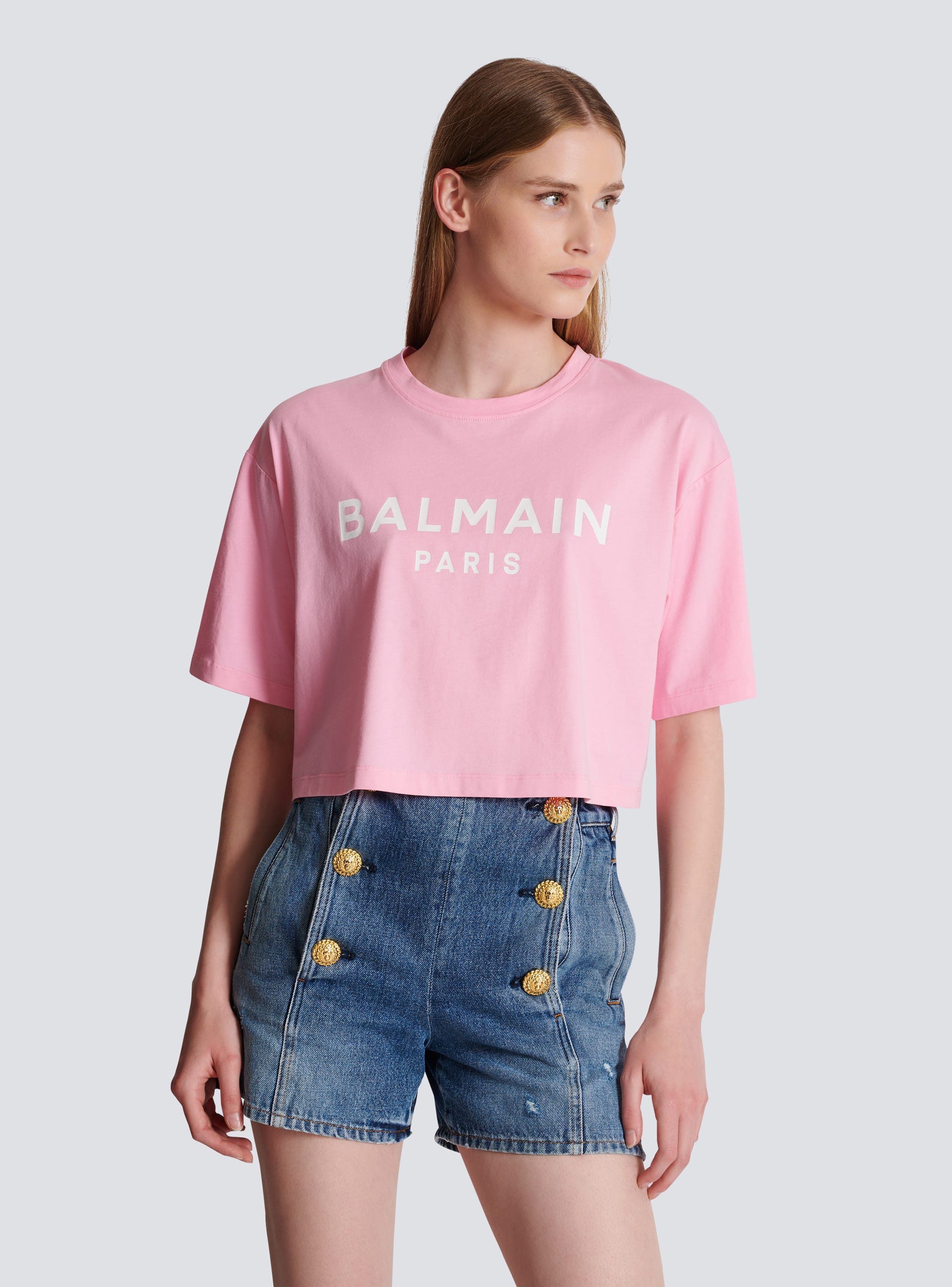 Balmain Paris T-shirt pink - Women | BALMAIN