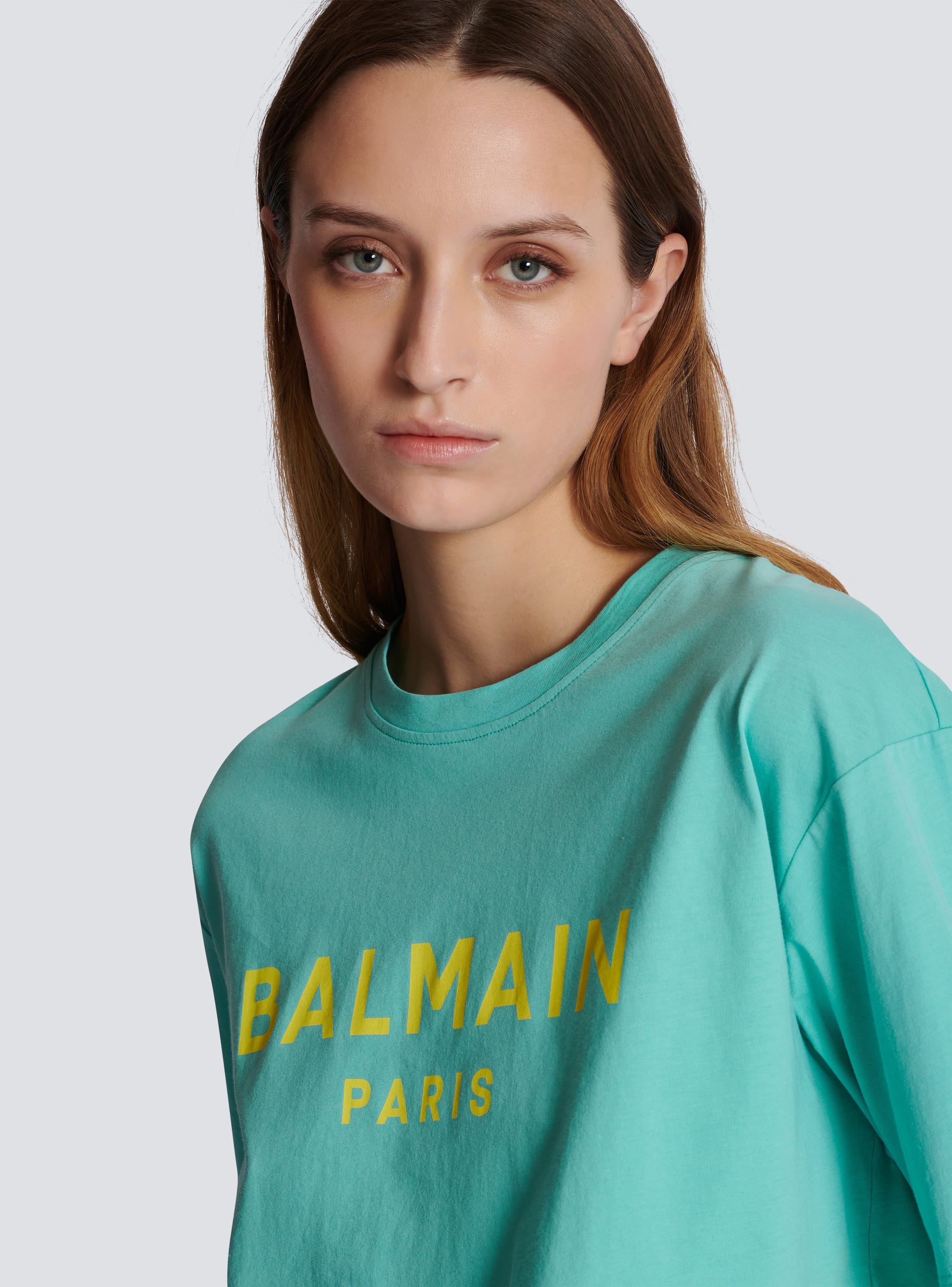 T shirt with Balmain Paris print