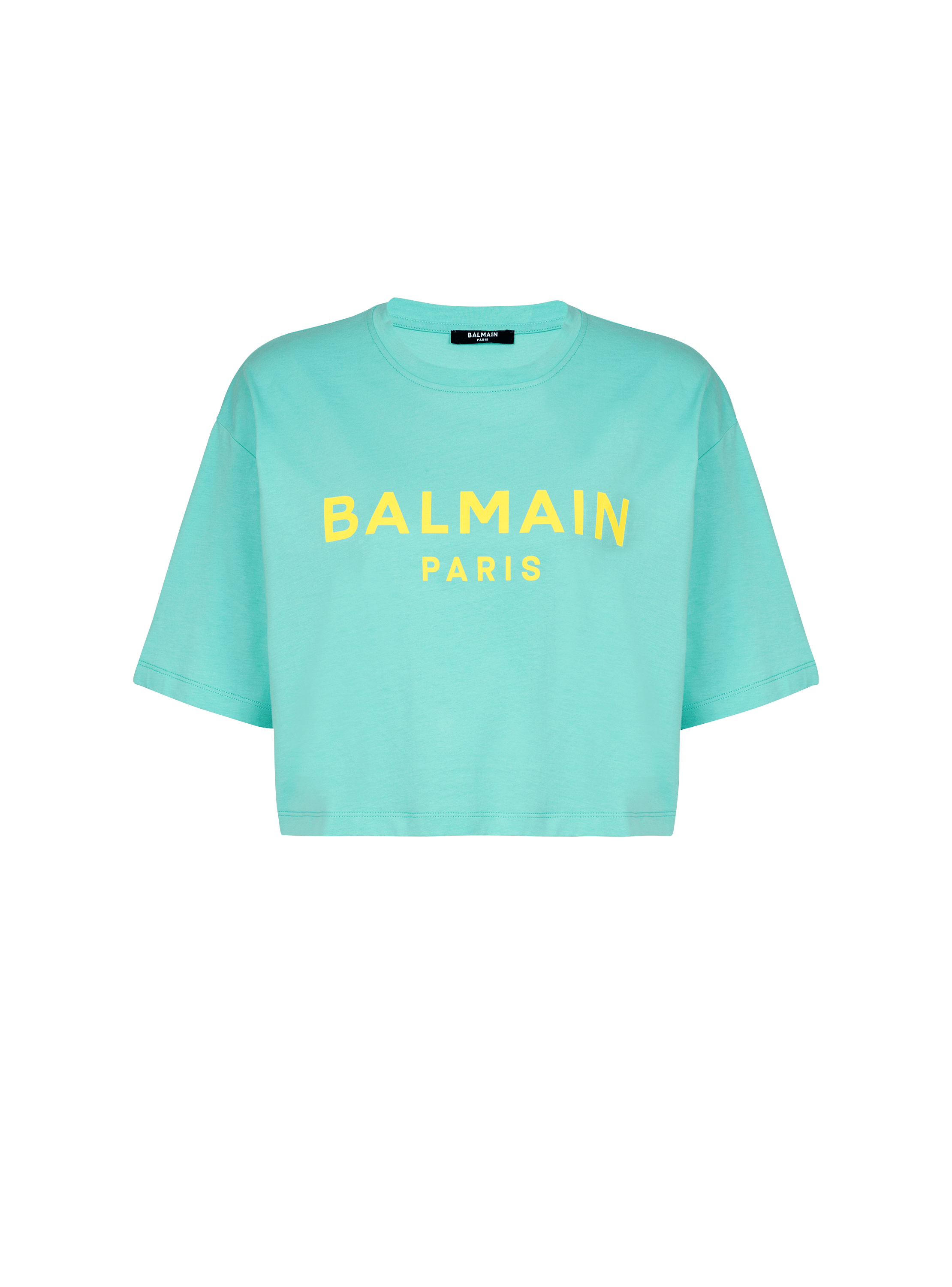 Balmain Paris 프린트 장식 티셔츠