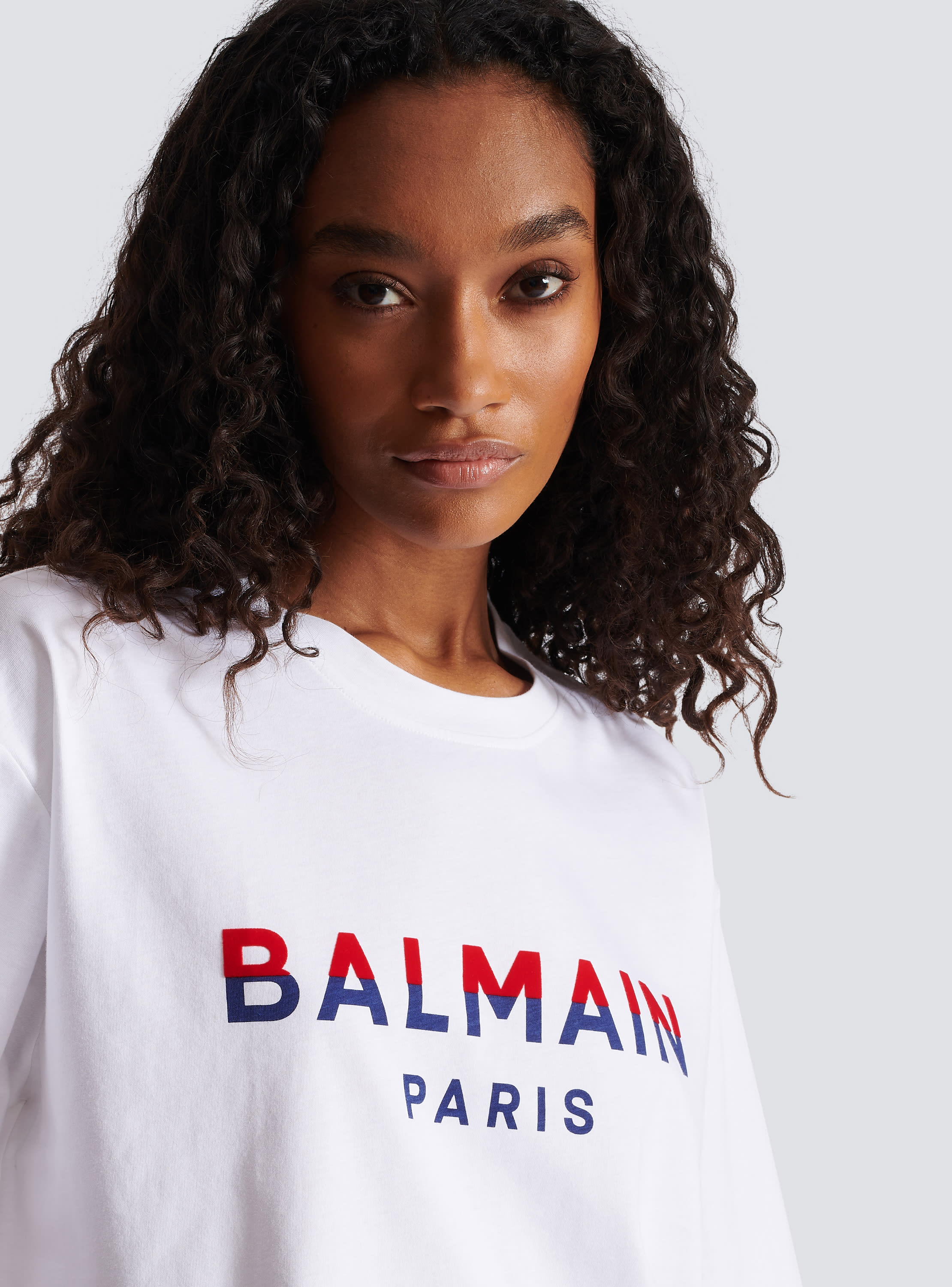 Balmain Paris Womens T-Shirt Size Medium Color White