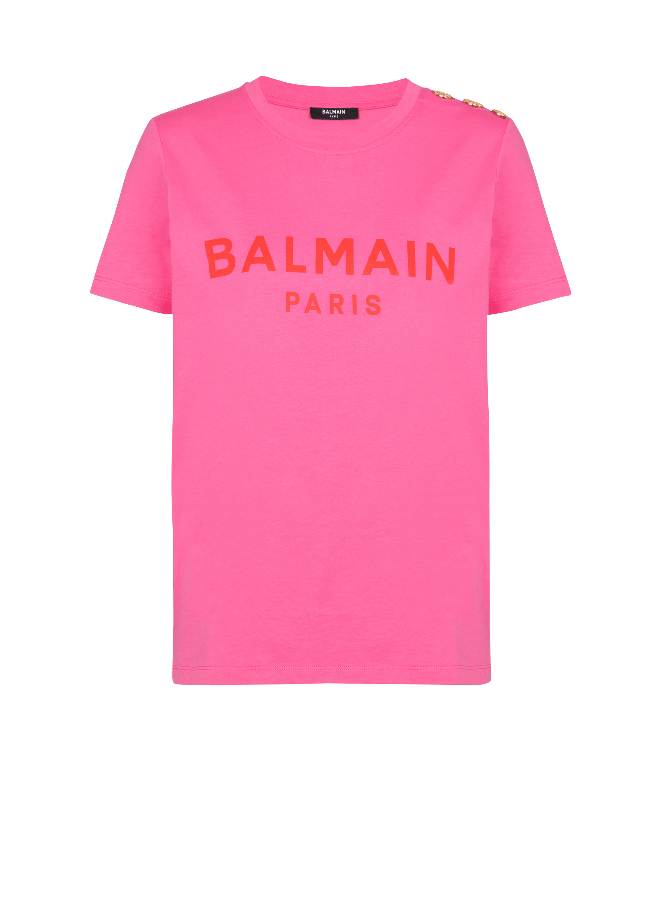 Balmain Kids logo-print denim shirt - Blue