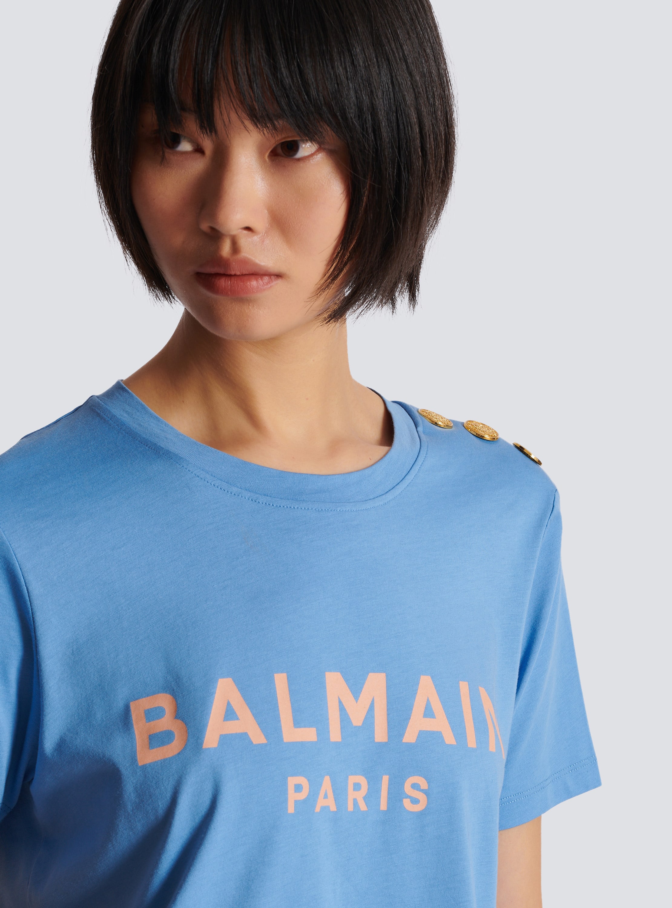 T-shirt with Balmain Paris print