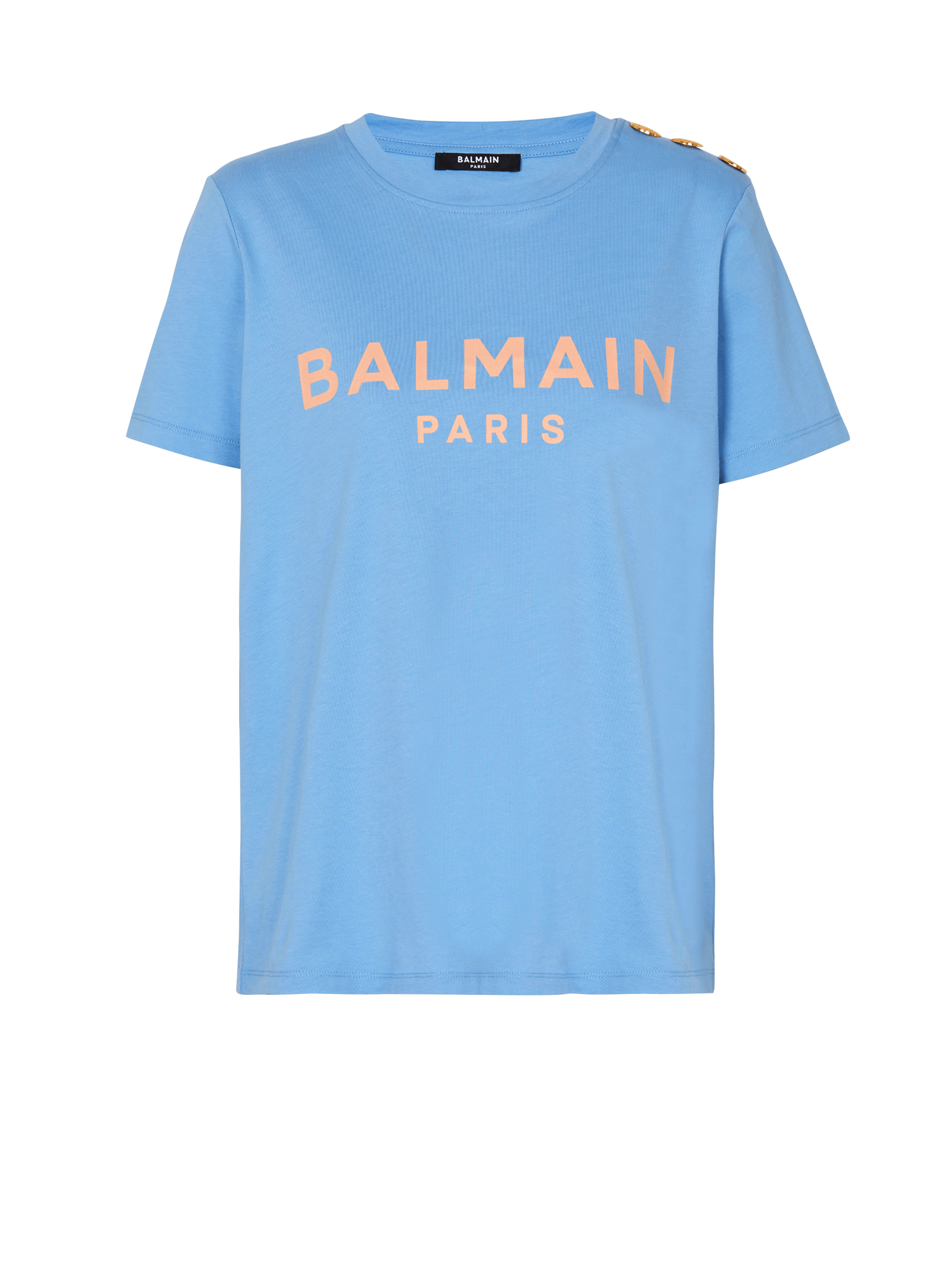 Balmain Paris 프린트 장식 티셔츠