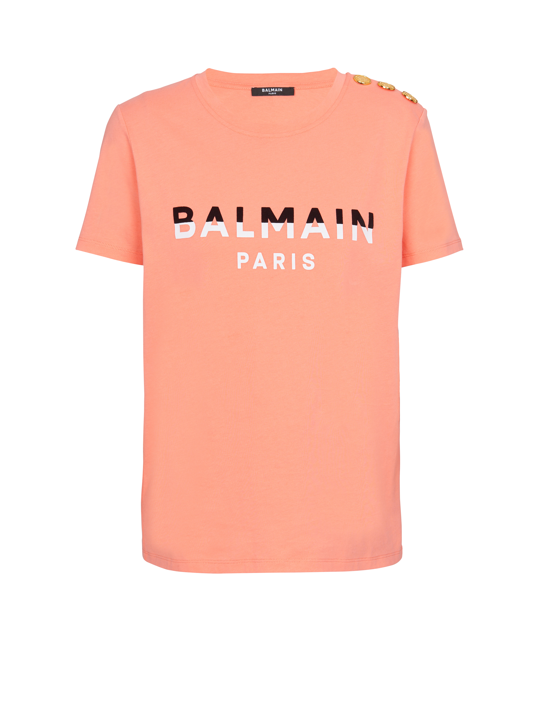 Flocked Balmain Paris T-shirt