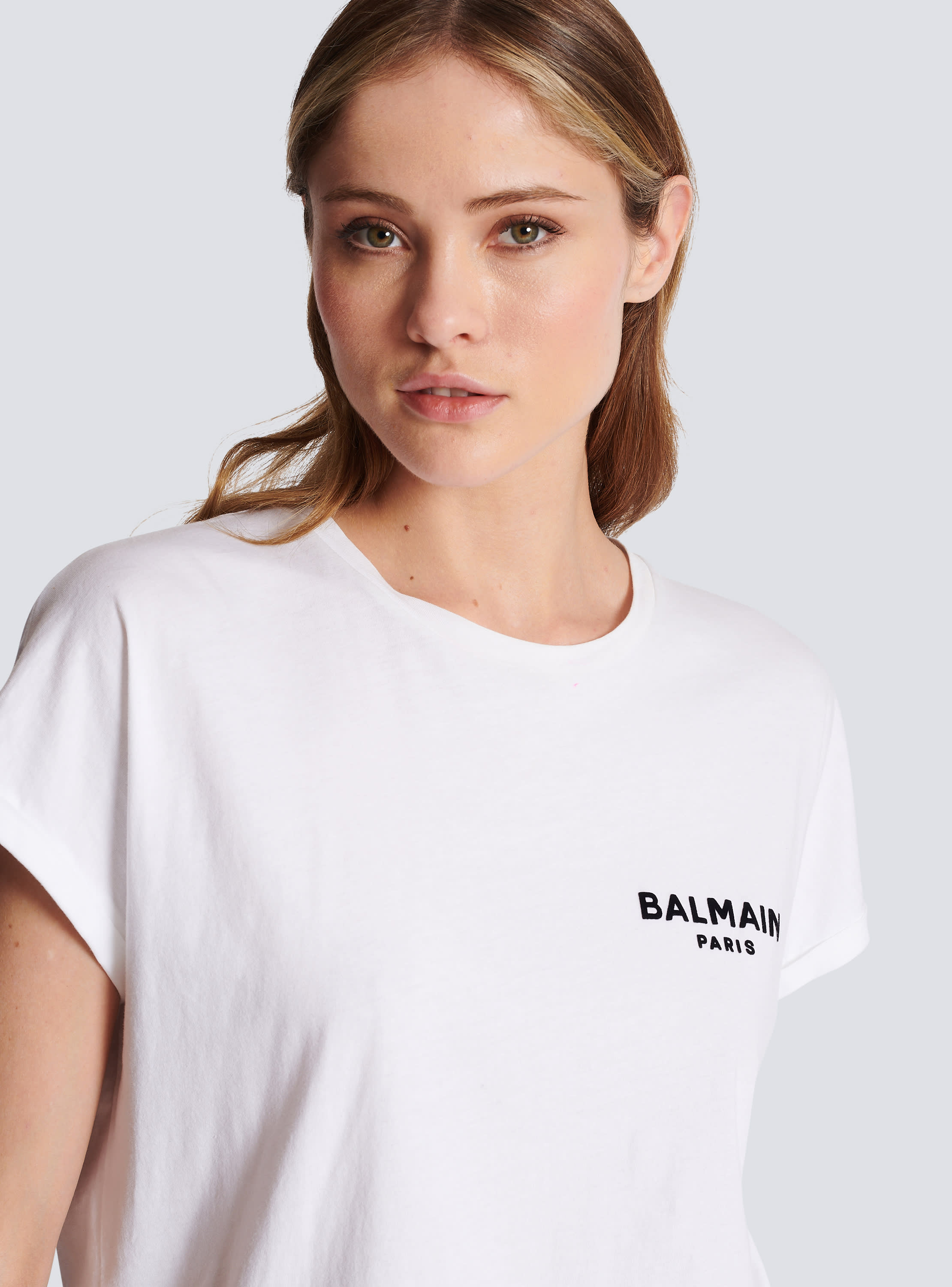 Balmain Paris Womens T-Shirt Size Medium Color White