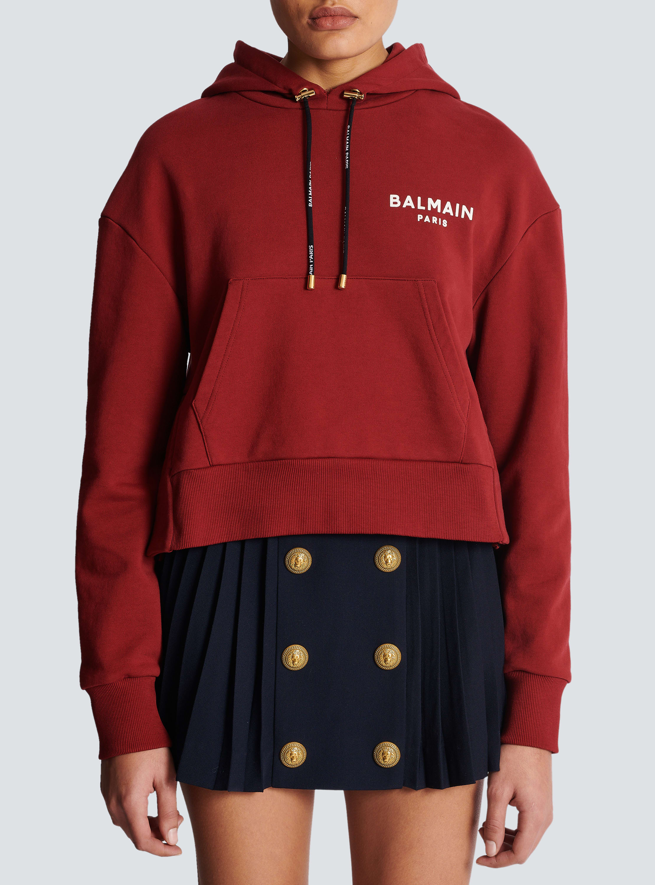 Red balmain online sweatshirt