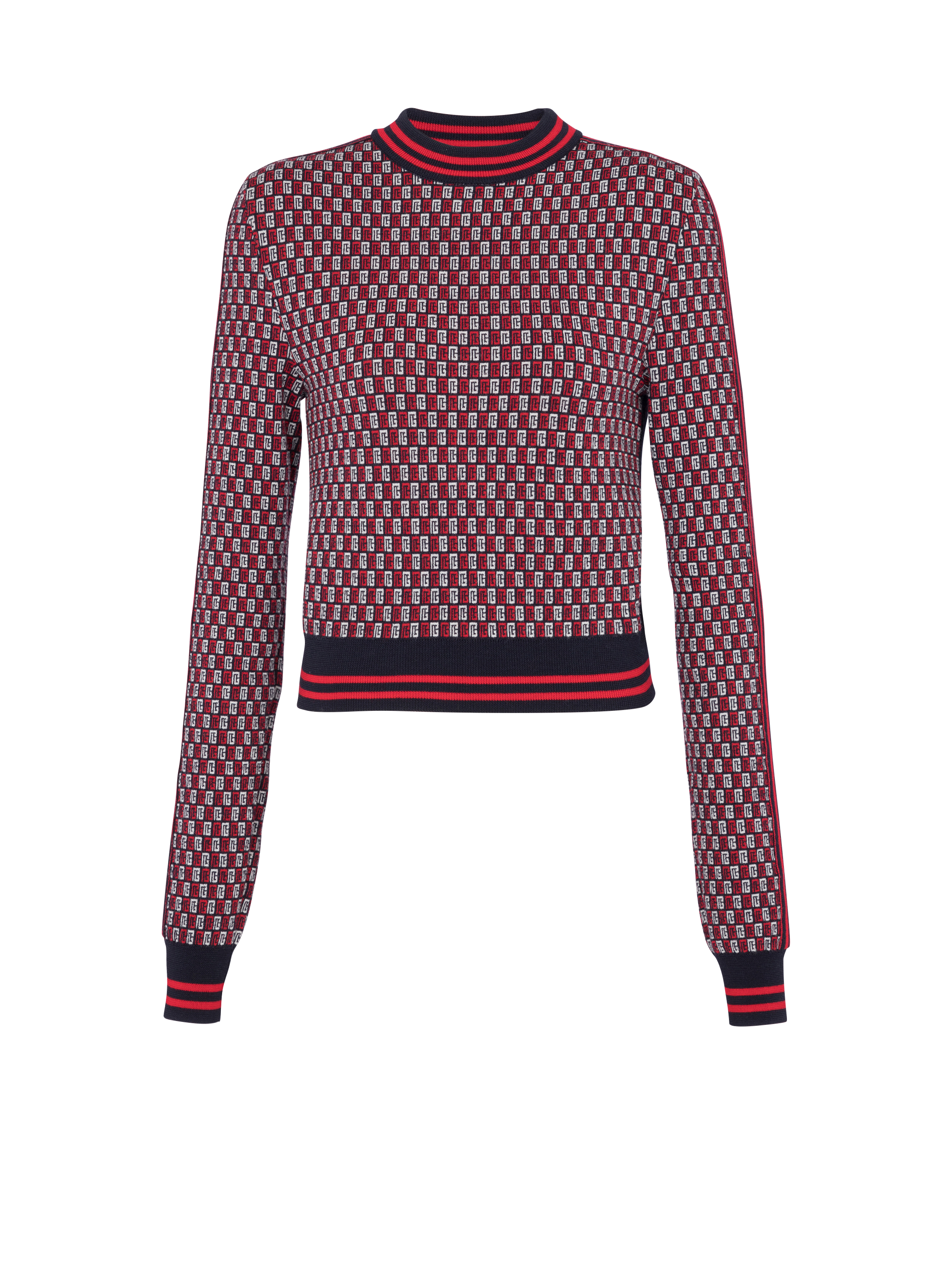 multicolor monogram sweater