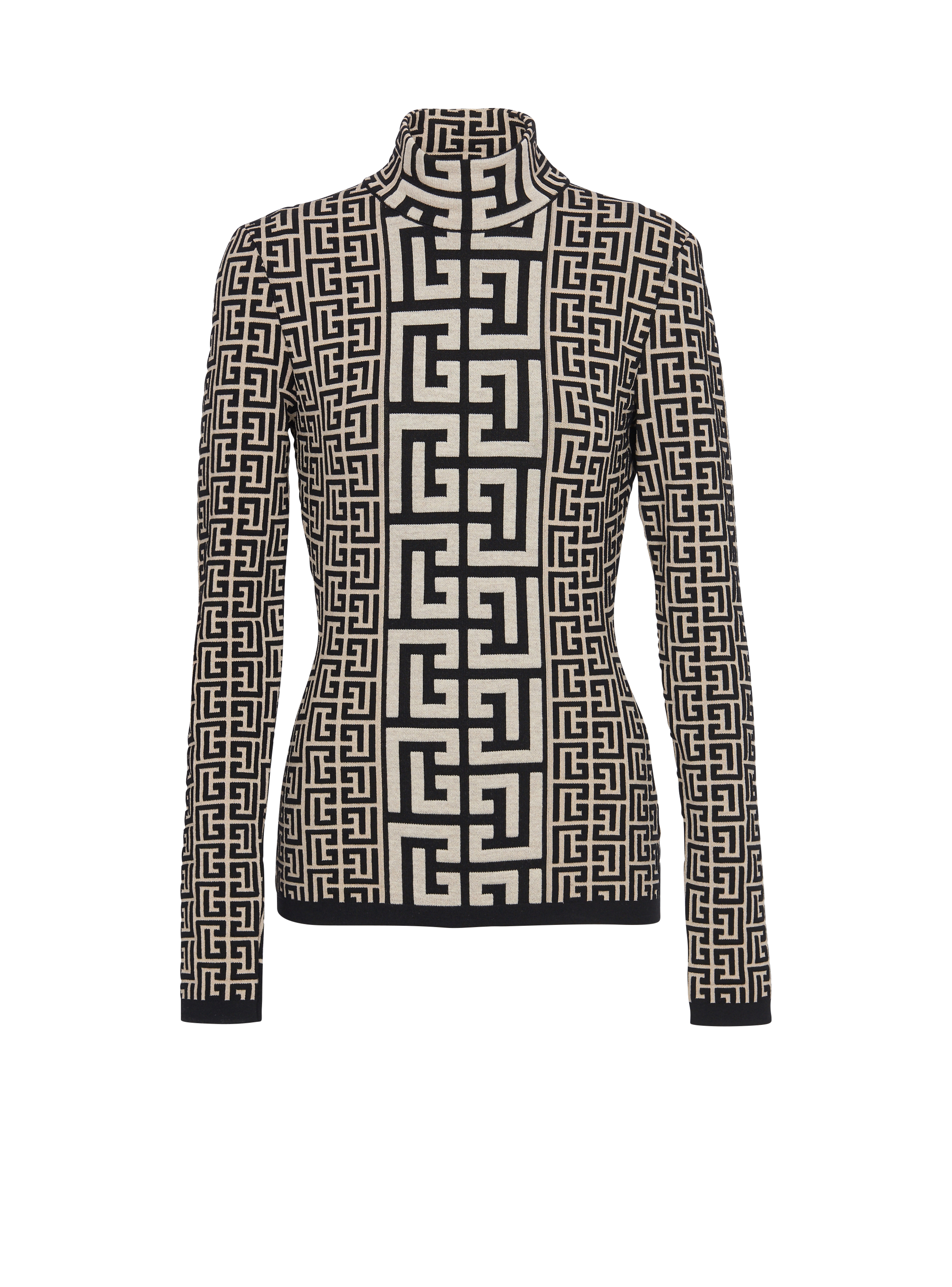 BALMAIN, Monogram Knit Sweater, Beauty