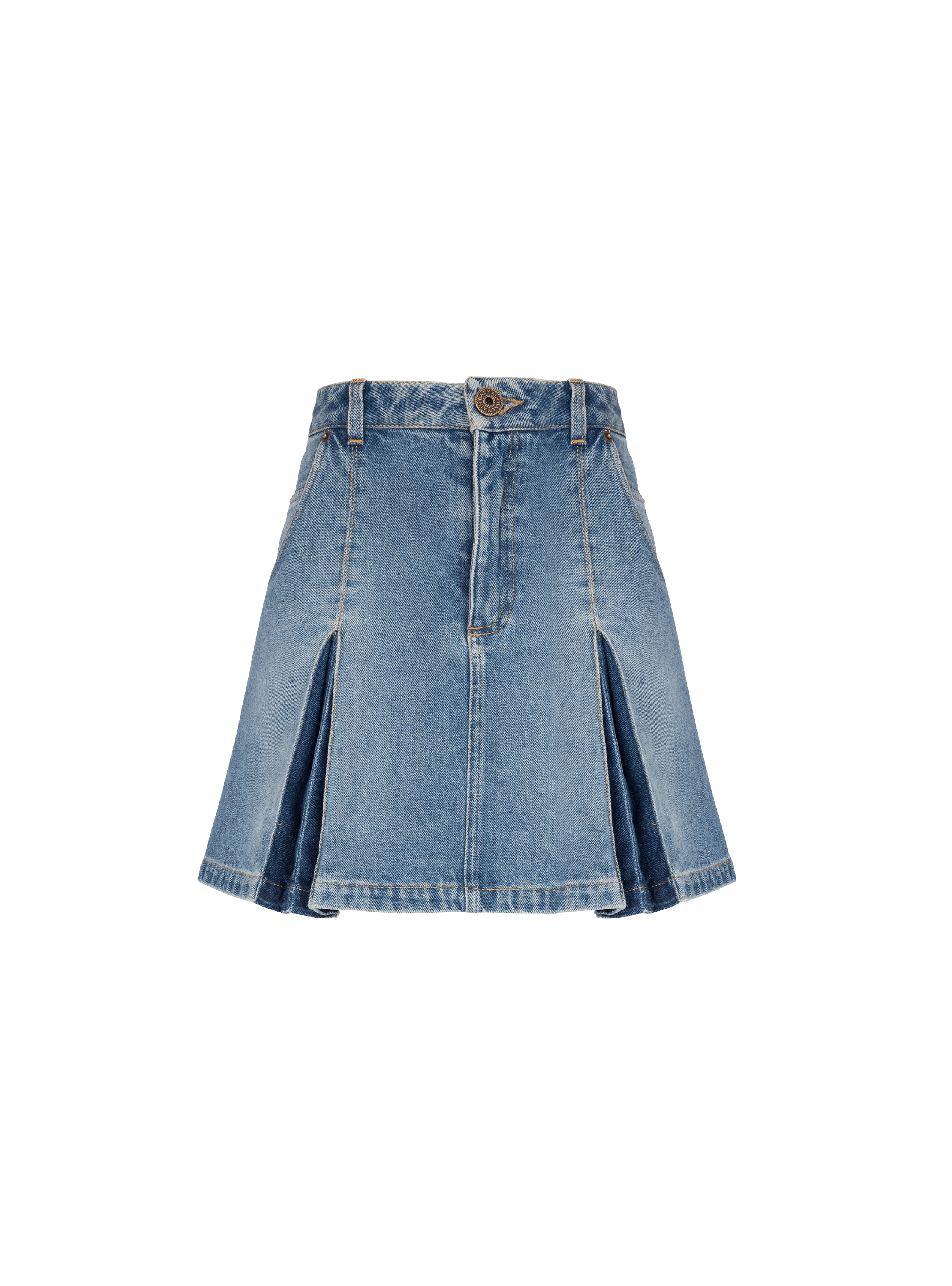 Balmain cheap jean skirt