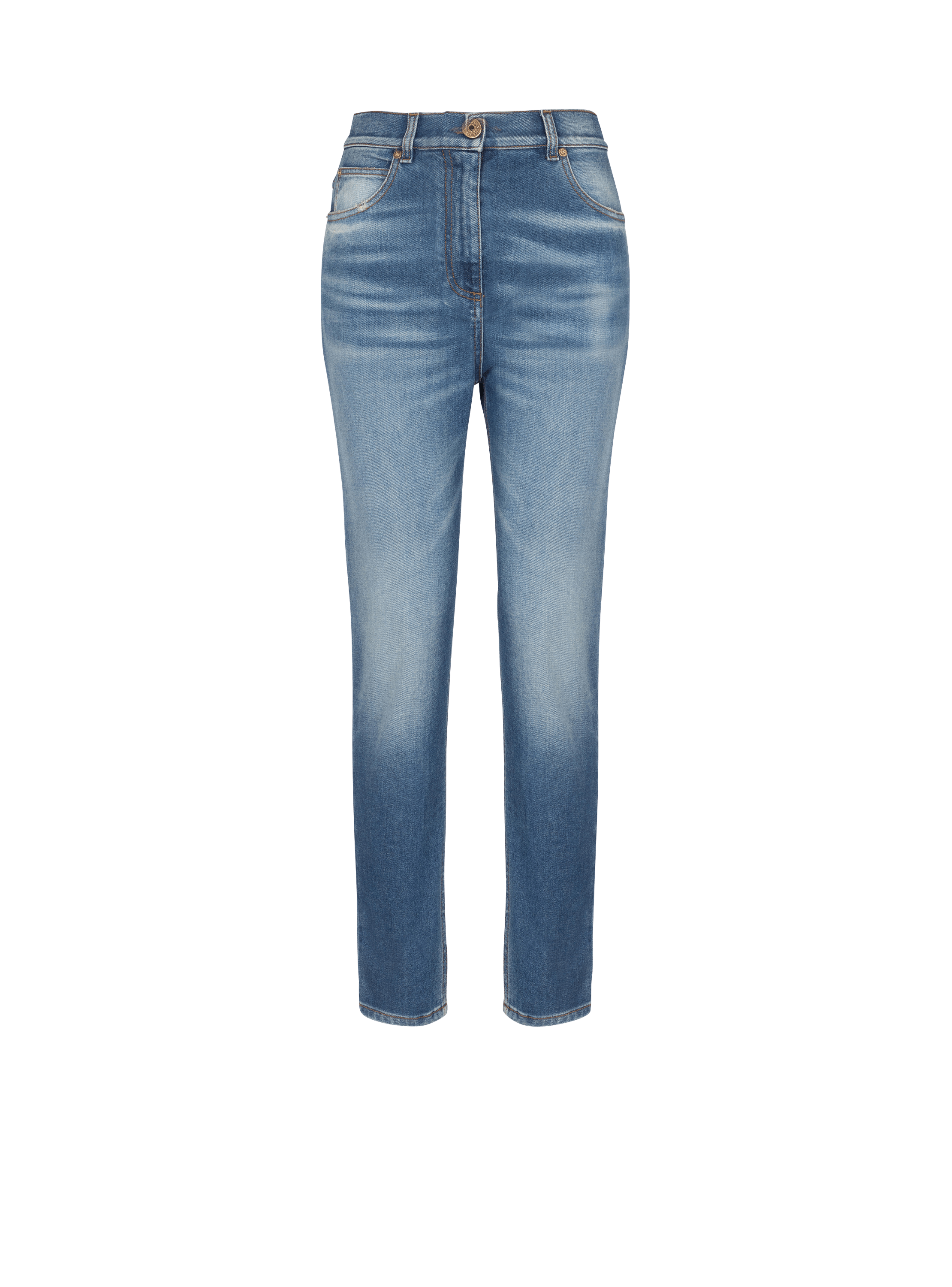Slim-fit denim jeans blue - Women | BALMAIN