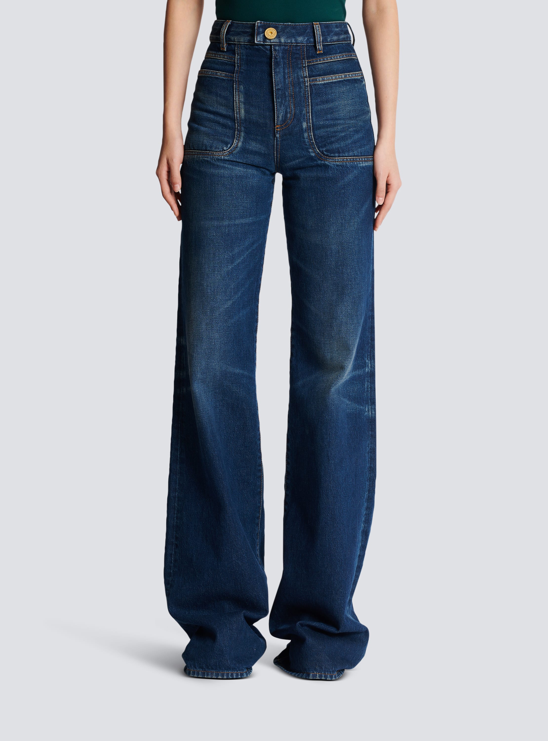 Balmain high-rise jeans - Blue