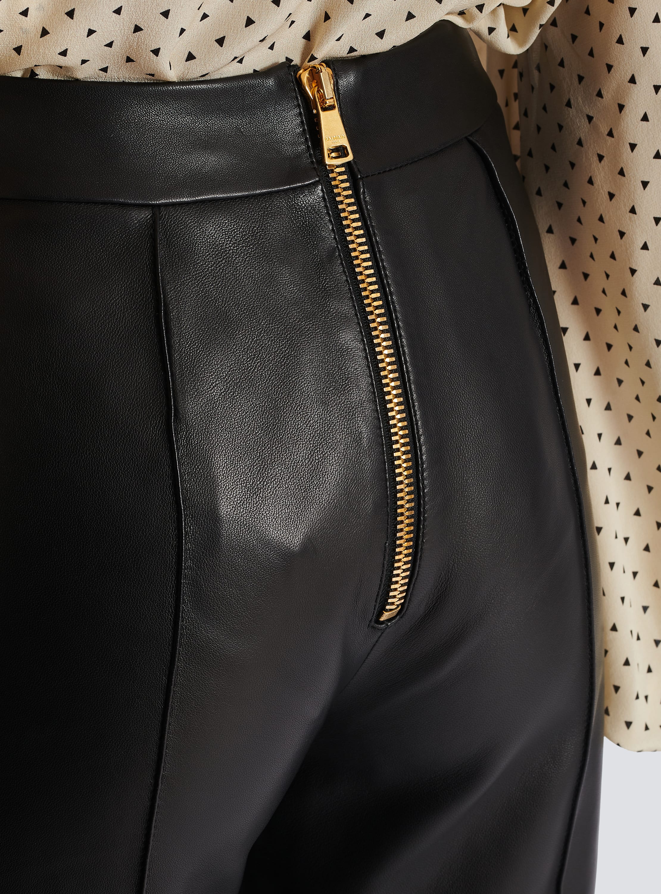 Balmain Paris Leather Pants for Women