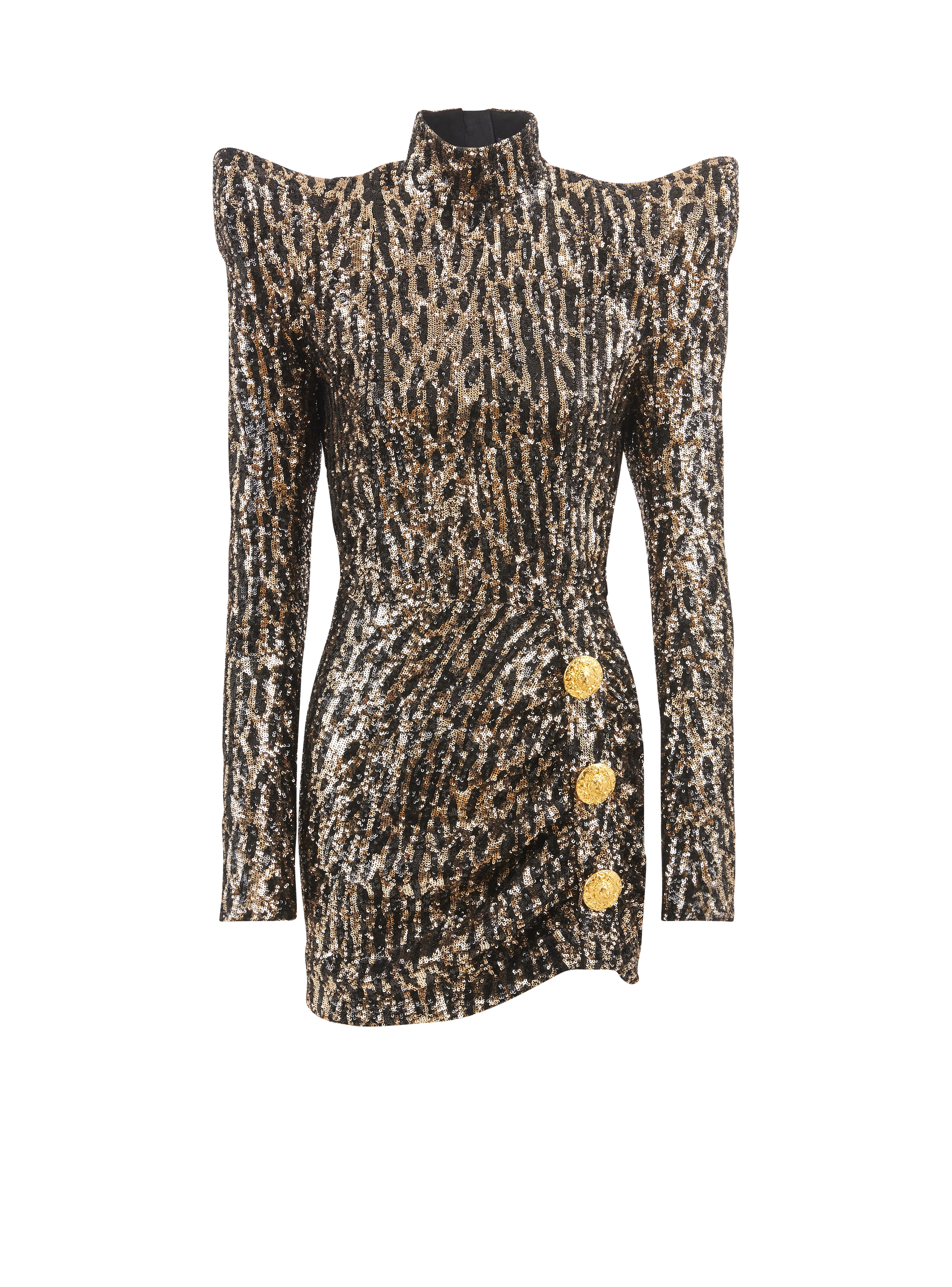 Sequin Panel T-Shirt Dress - Women - Ready-to-Wear