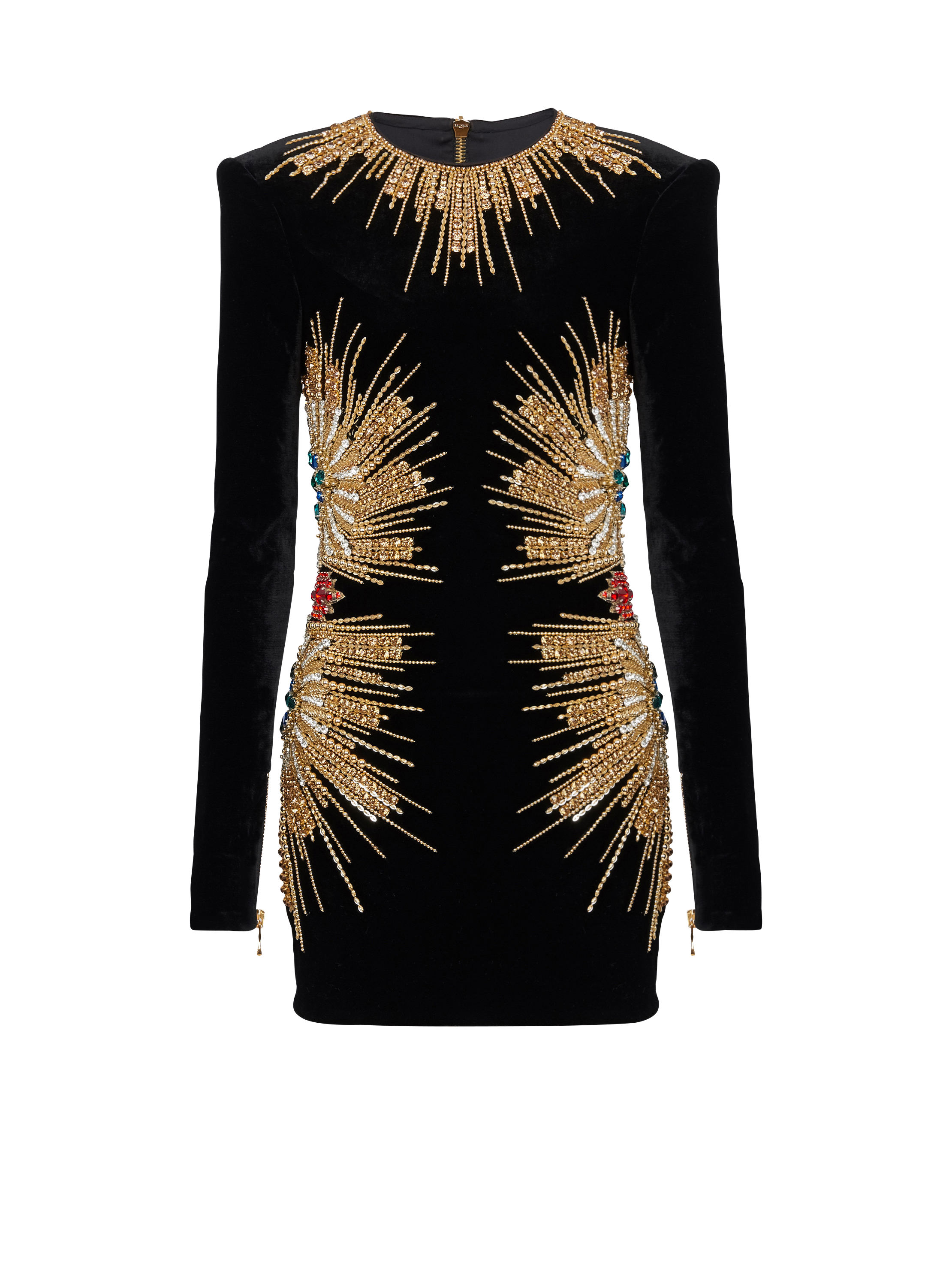 Dress with and sequin embroidery - Women | BALMAIN