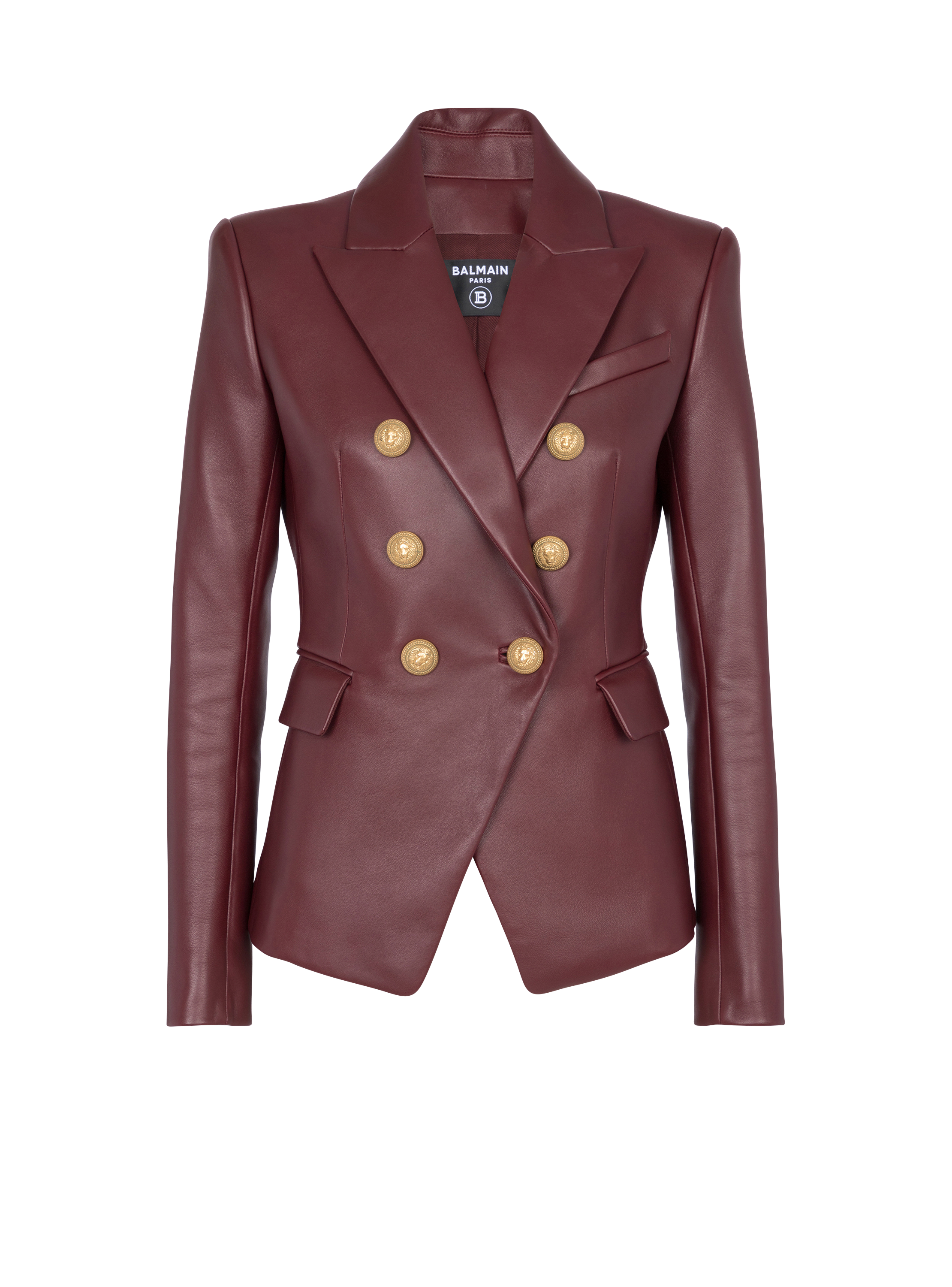 Veste classique 6 boutons en cuir