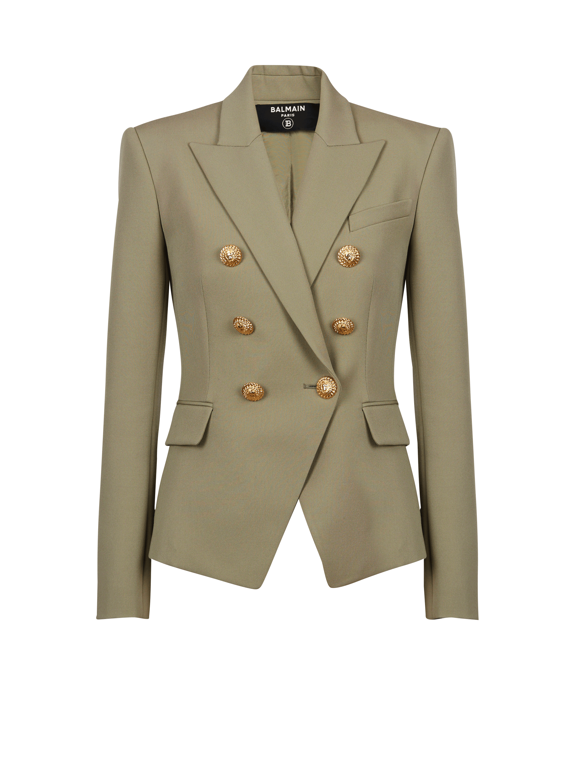 Chaqueta con 6 botones de grain de poudre