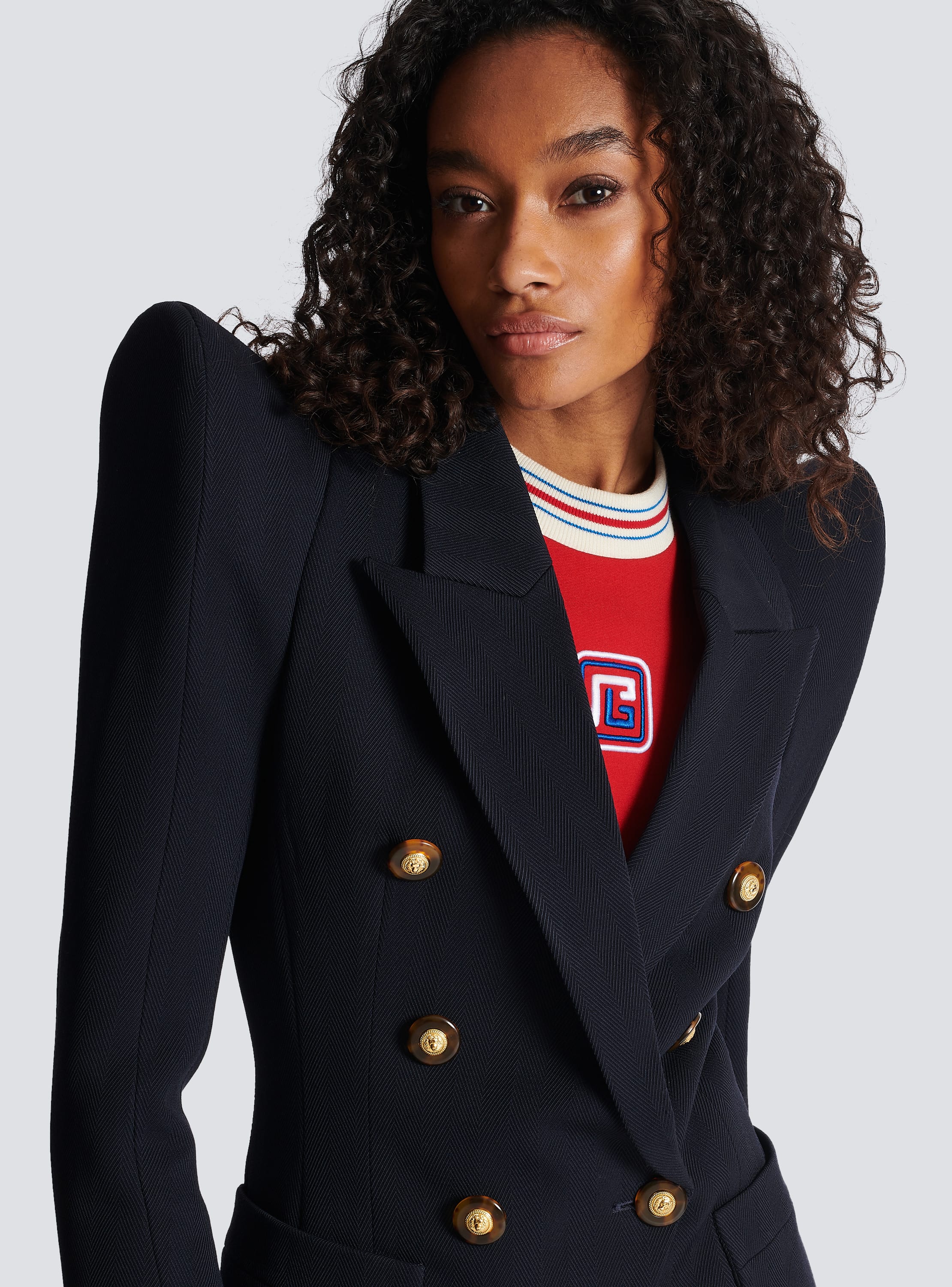 Structured hot sale blazer womens