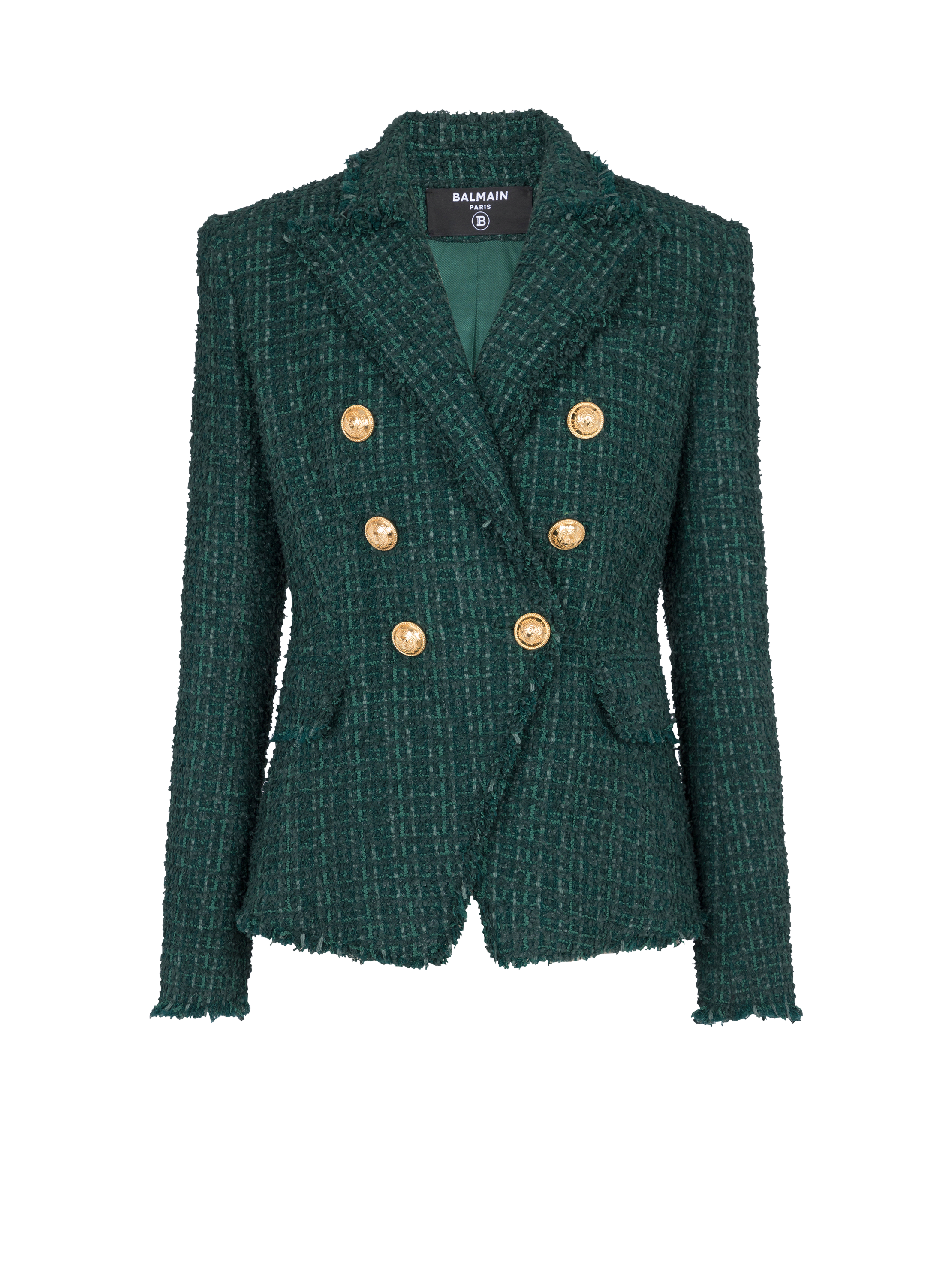 Buttons tweed blazer - Women