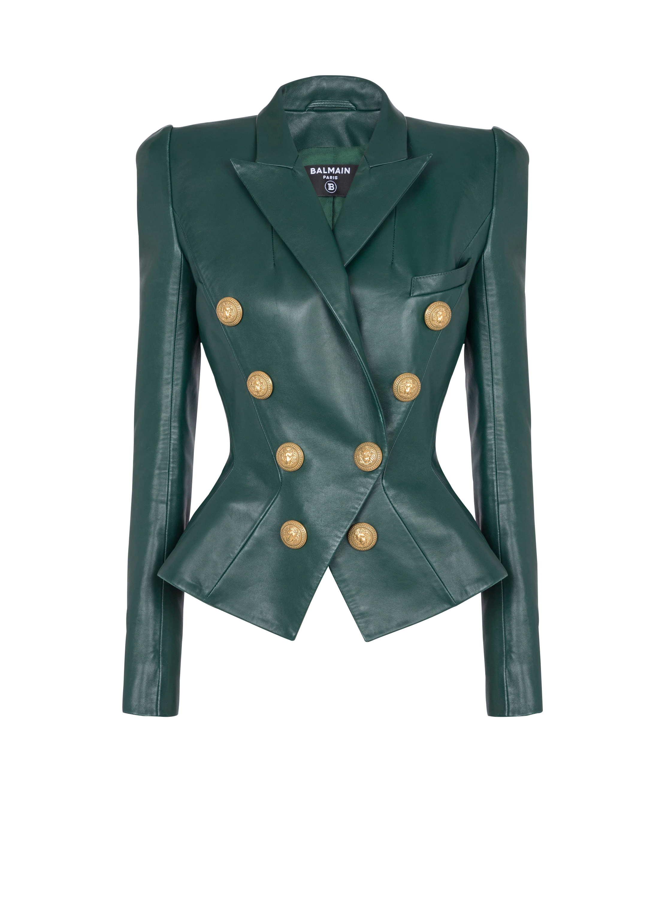 Green Military Overcoat  Business Men Double Breasted Coat - Jackets Expert