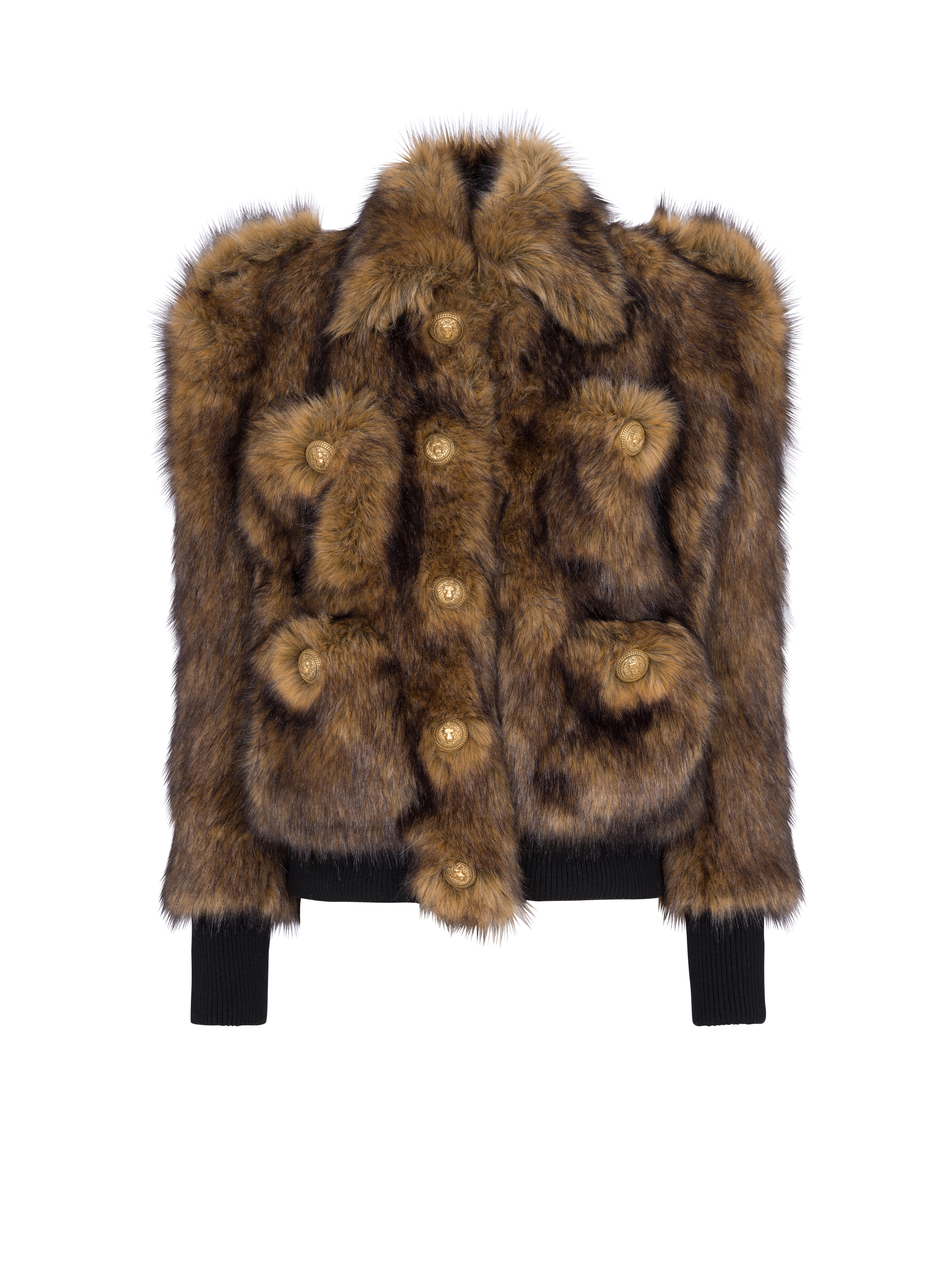 Faux fur jacket