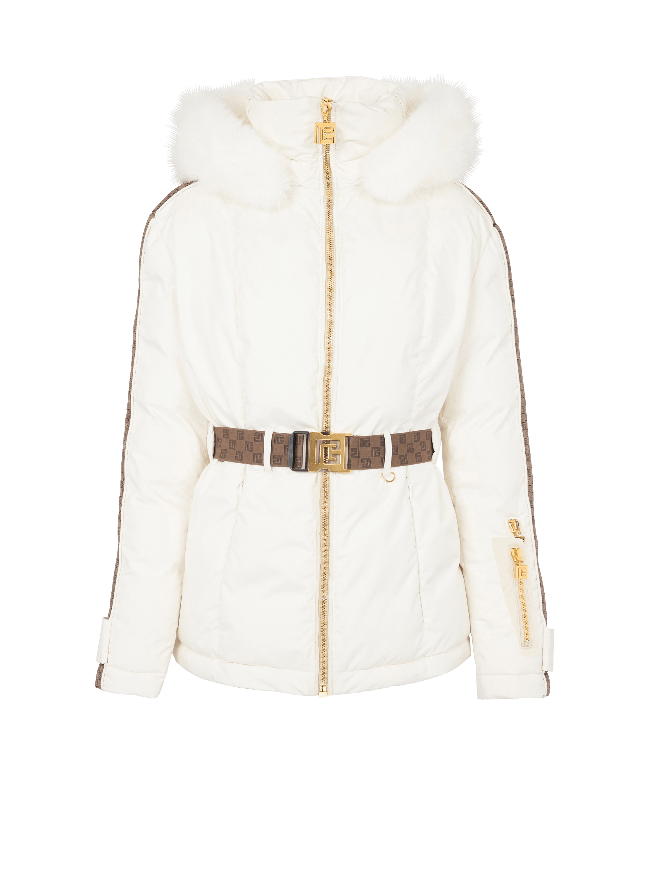 PB down jacket with belt