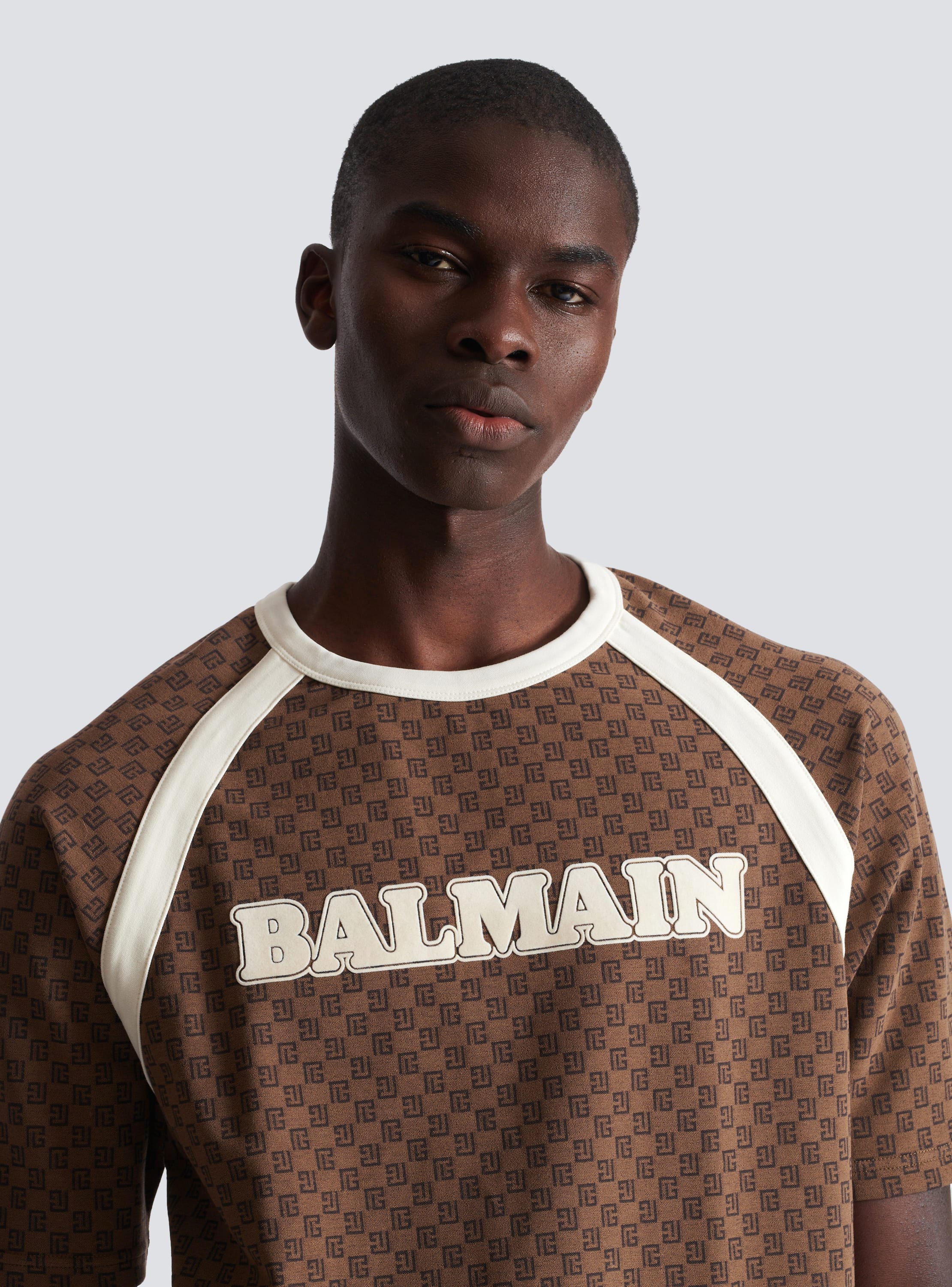 Balmain Men's Monogrammed Maxi Shirt