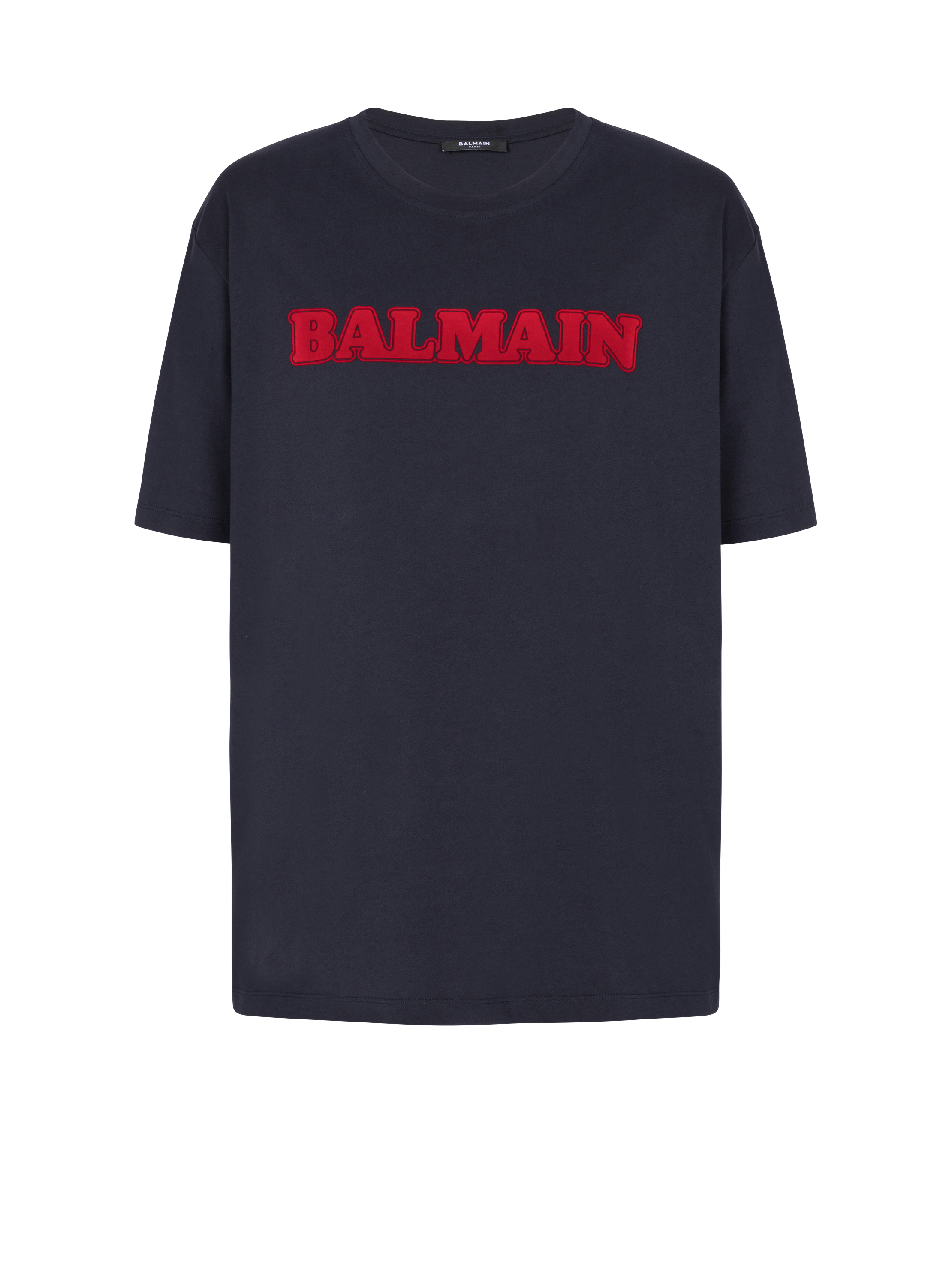 Retro flocked Balmain T-shirt