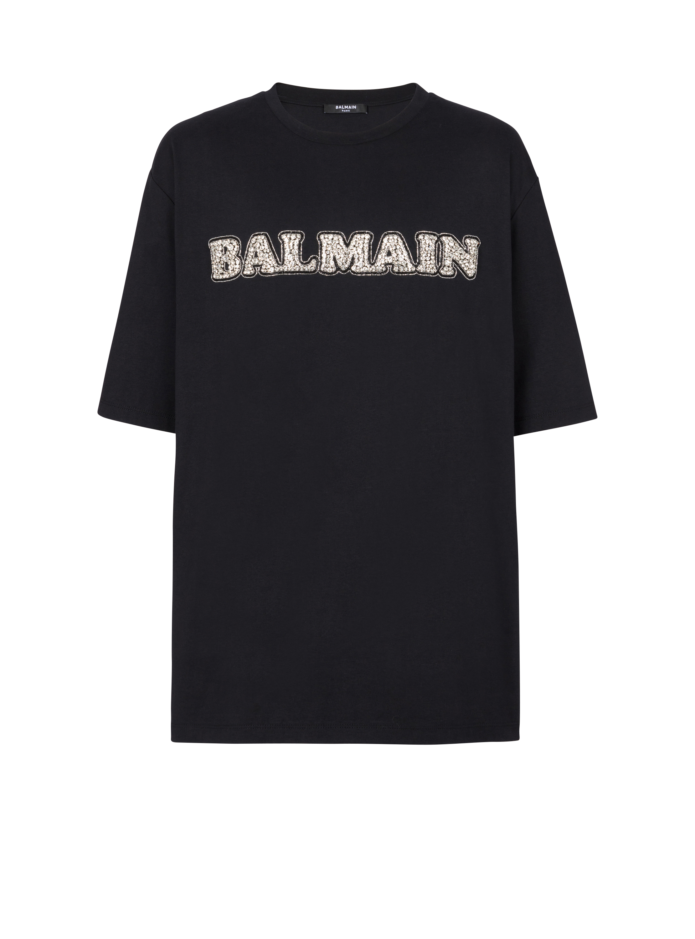 T-shirt Balmain Rétro brodé, argent, hi-res