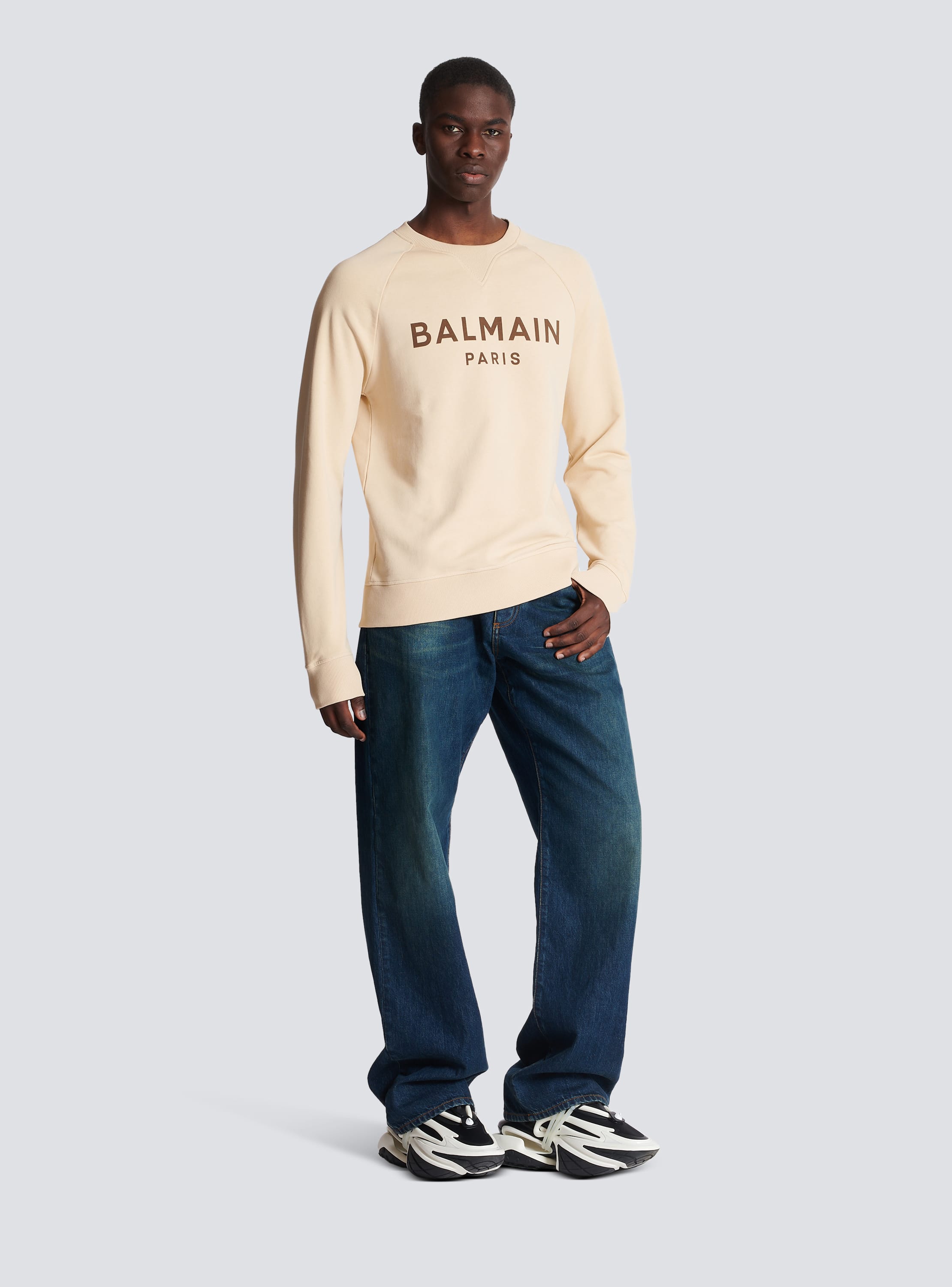 Men's Balmain Paris logo sweater, BALMAIN