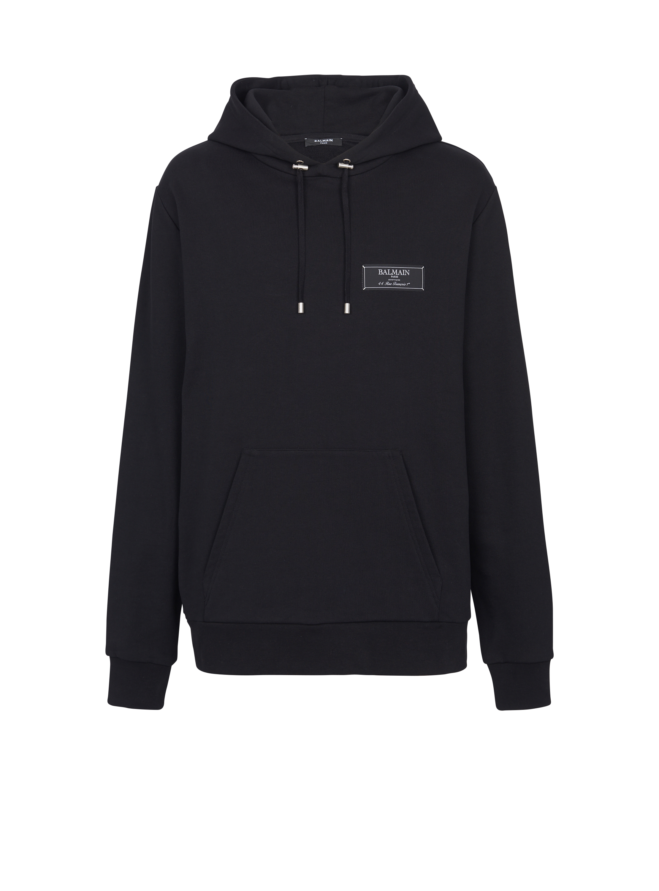 Pierre Balmain label hoodie black Men |